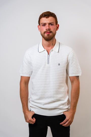 Polo Blanco Hombre Penguin