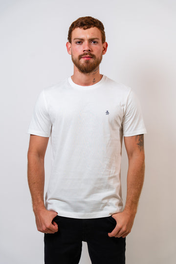 Camiseta Blanca Básica Hombre Penguin