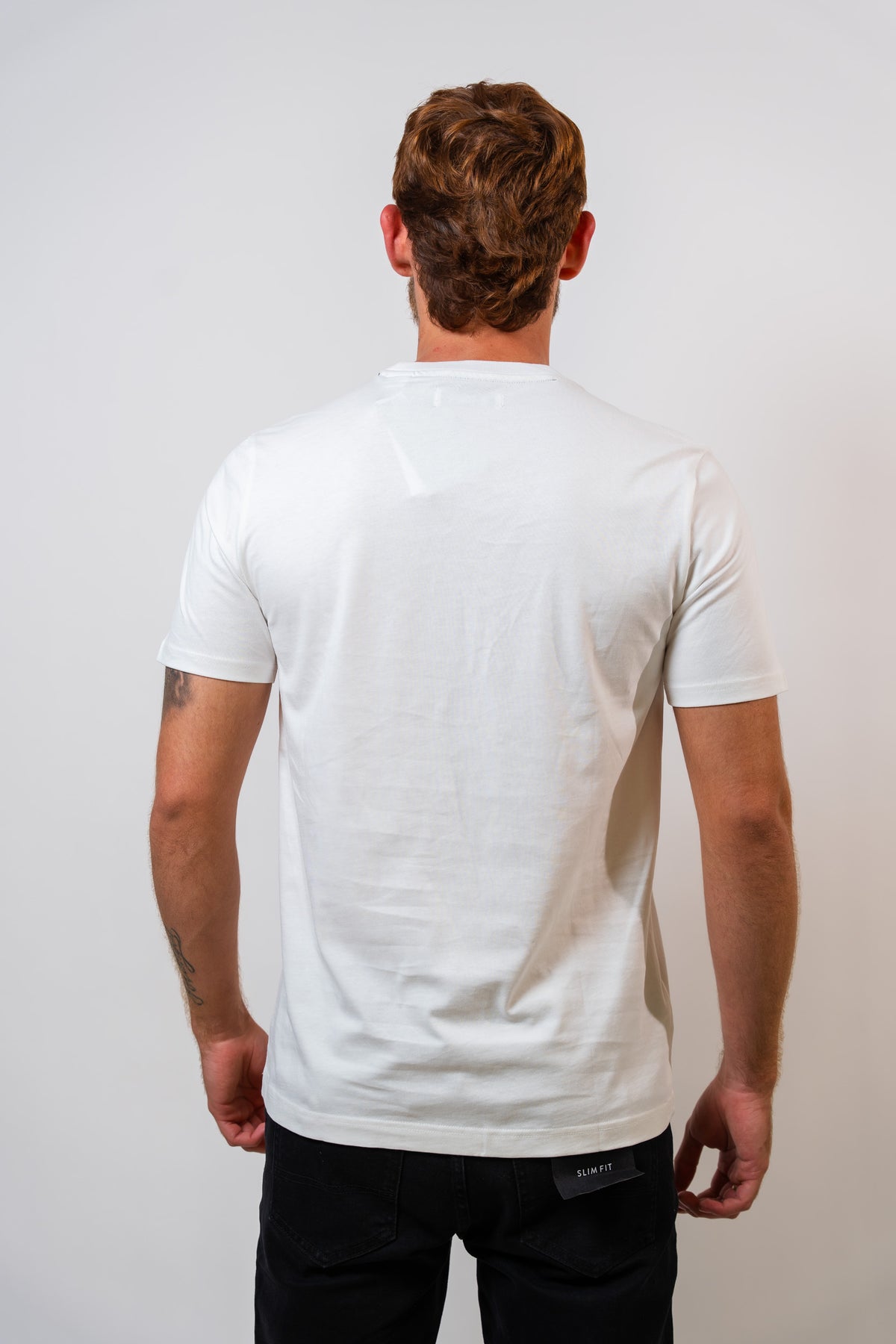 Camiseta Blanca Básica Hombre Penguin