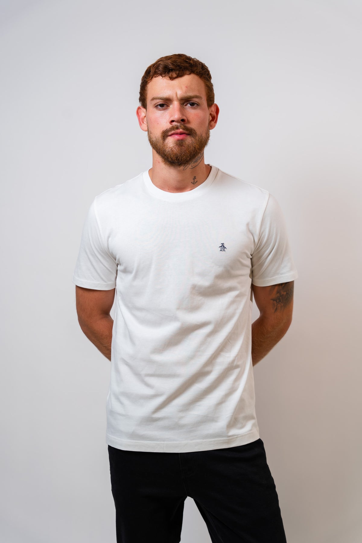 Camiseta Blanca Básica Hombre Penguin