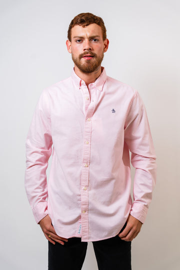 Camisa Rosada Hombre Manga Larga Penguin