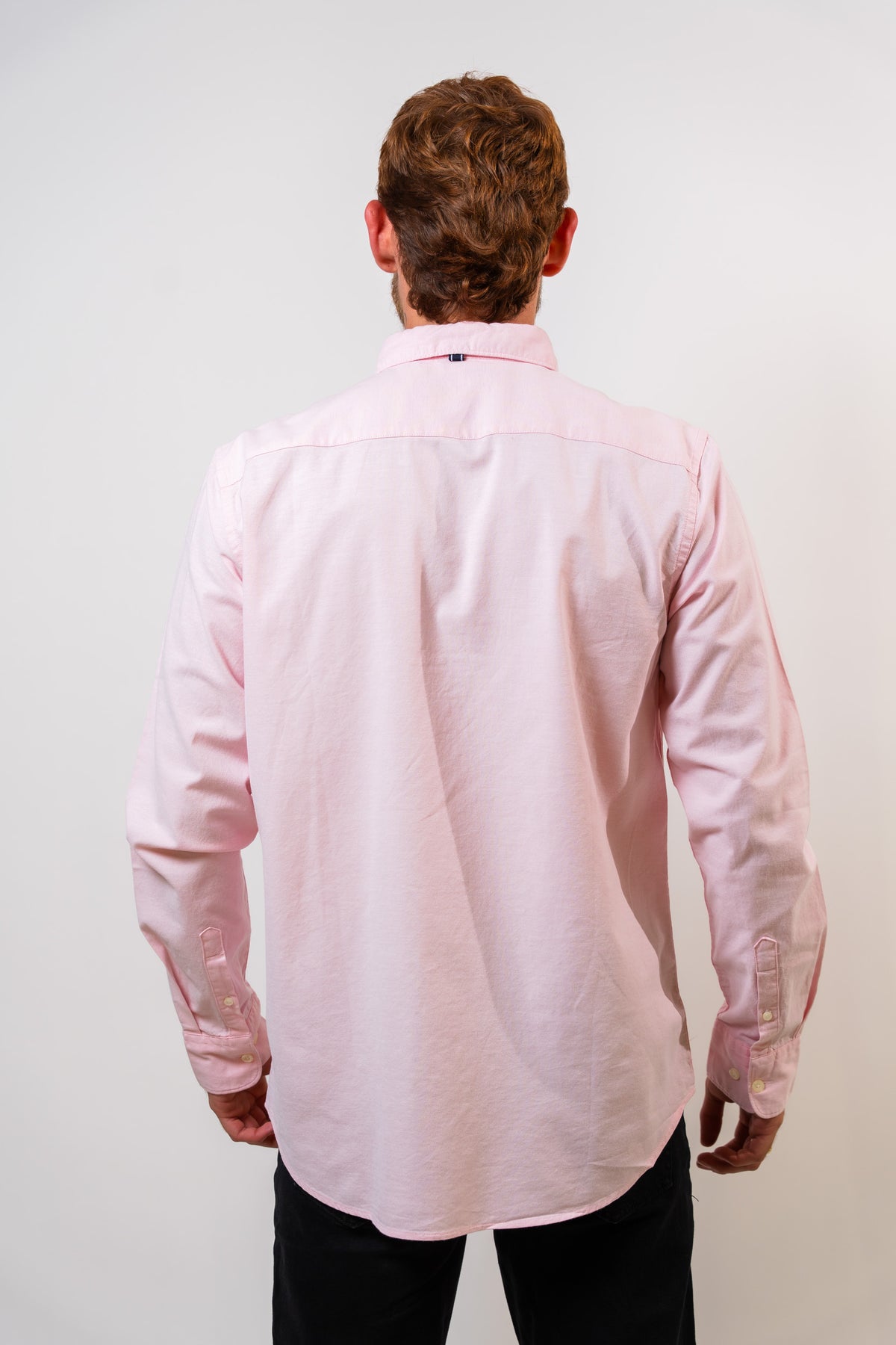 Camisa Rosada Hombre Manga Larga Penguin