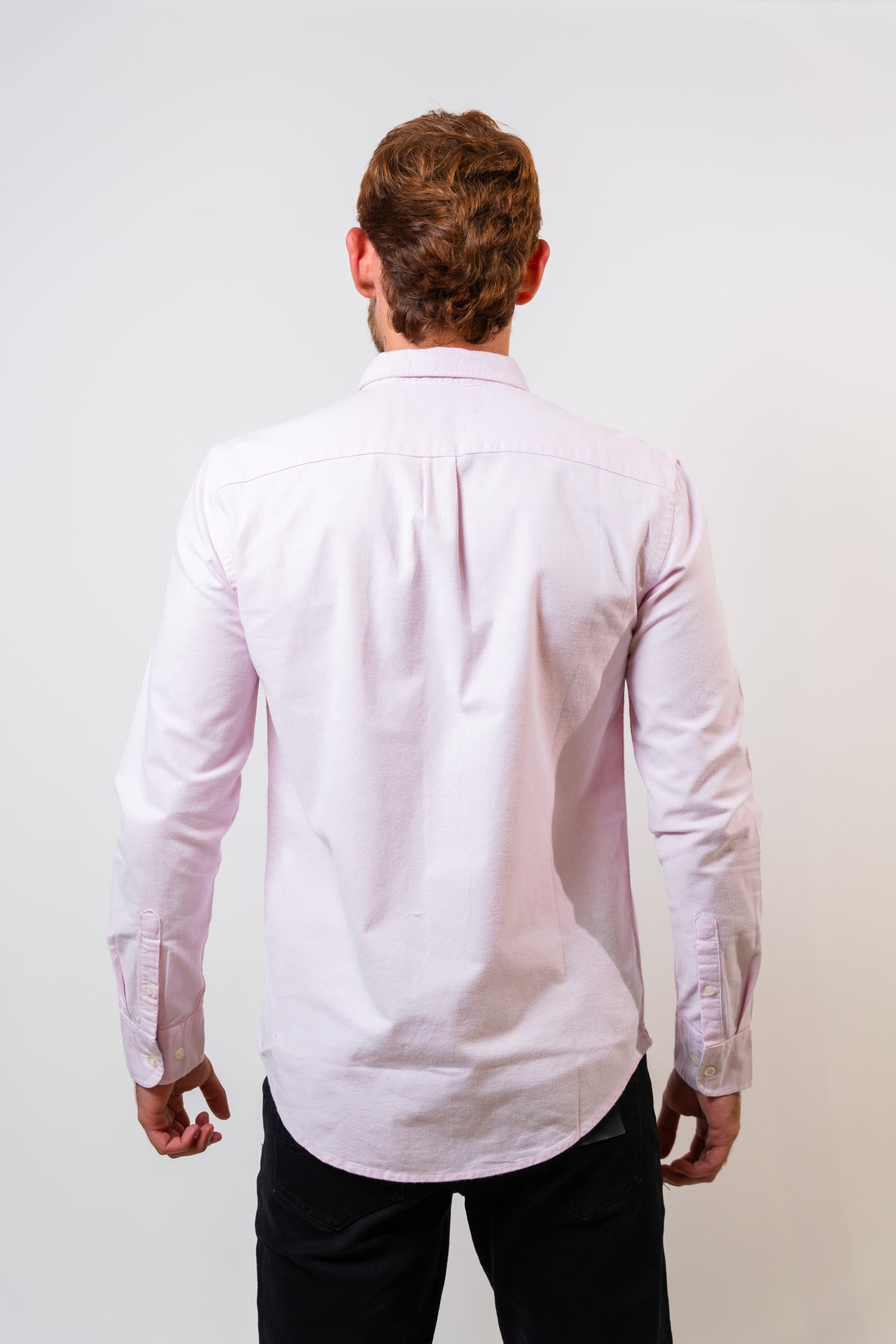 Camisa Rosada Hombre Manga Larga Penguin