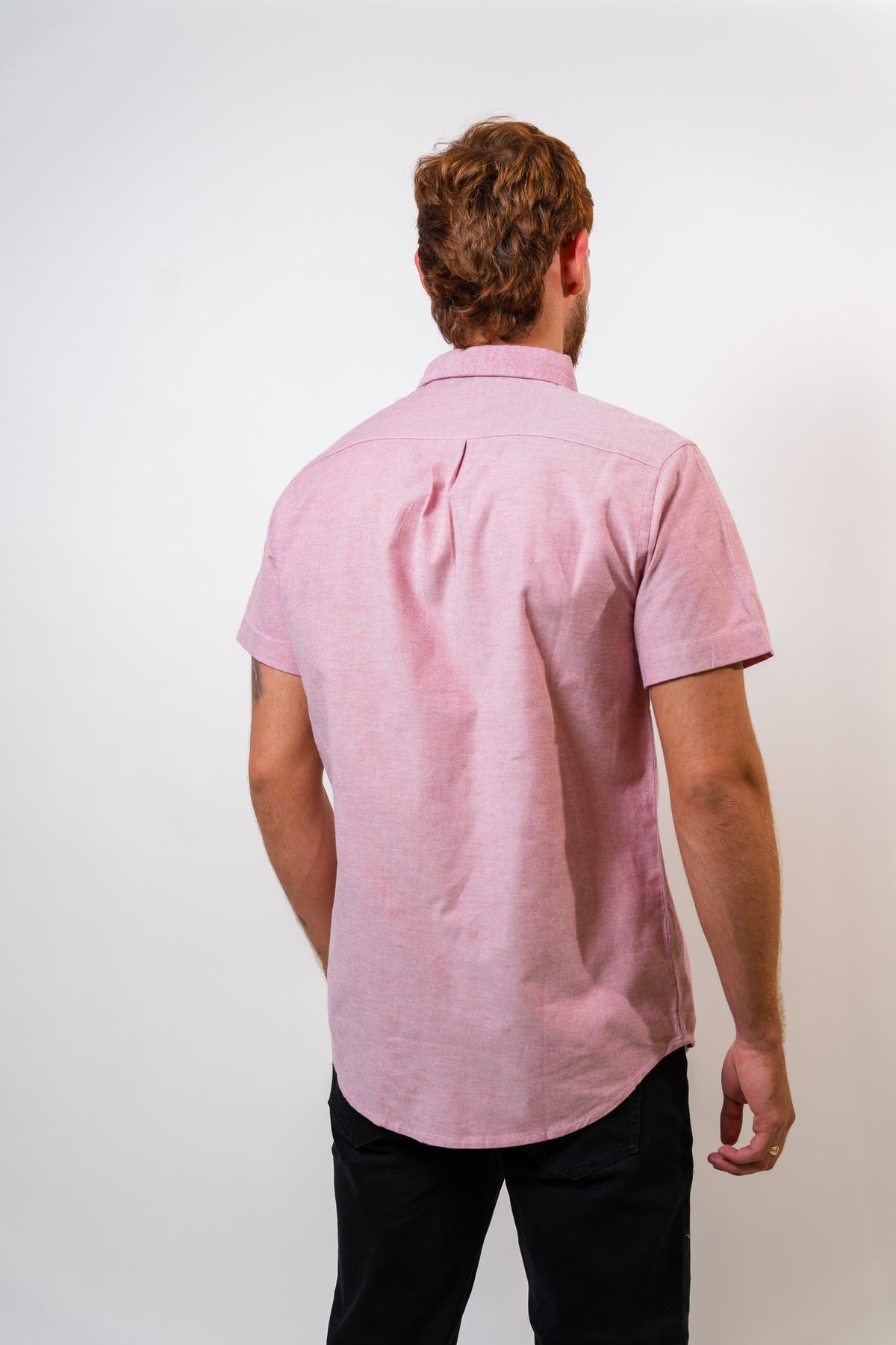 Camisa Rojo Hombre Manga Corta Penguin