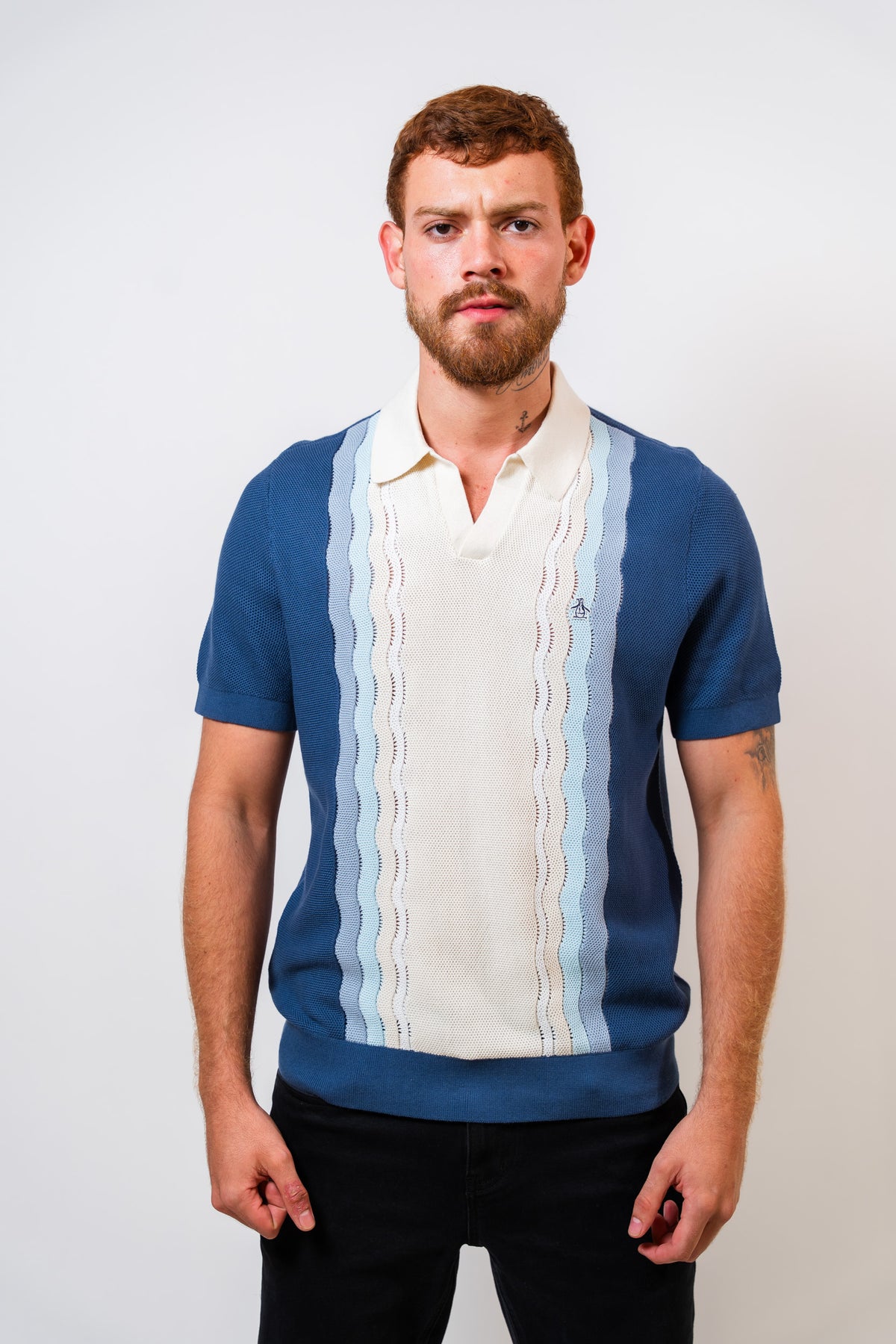 Polo Beige Hombre Penguin