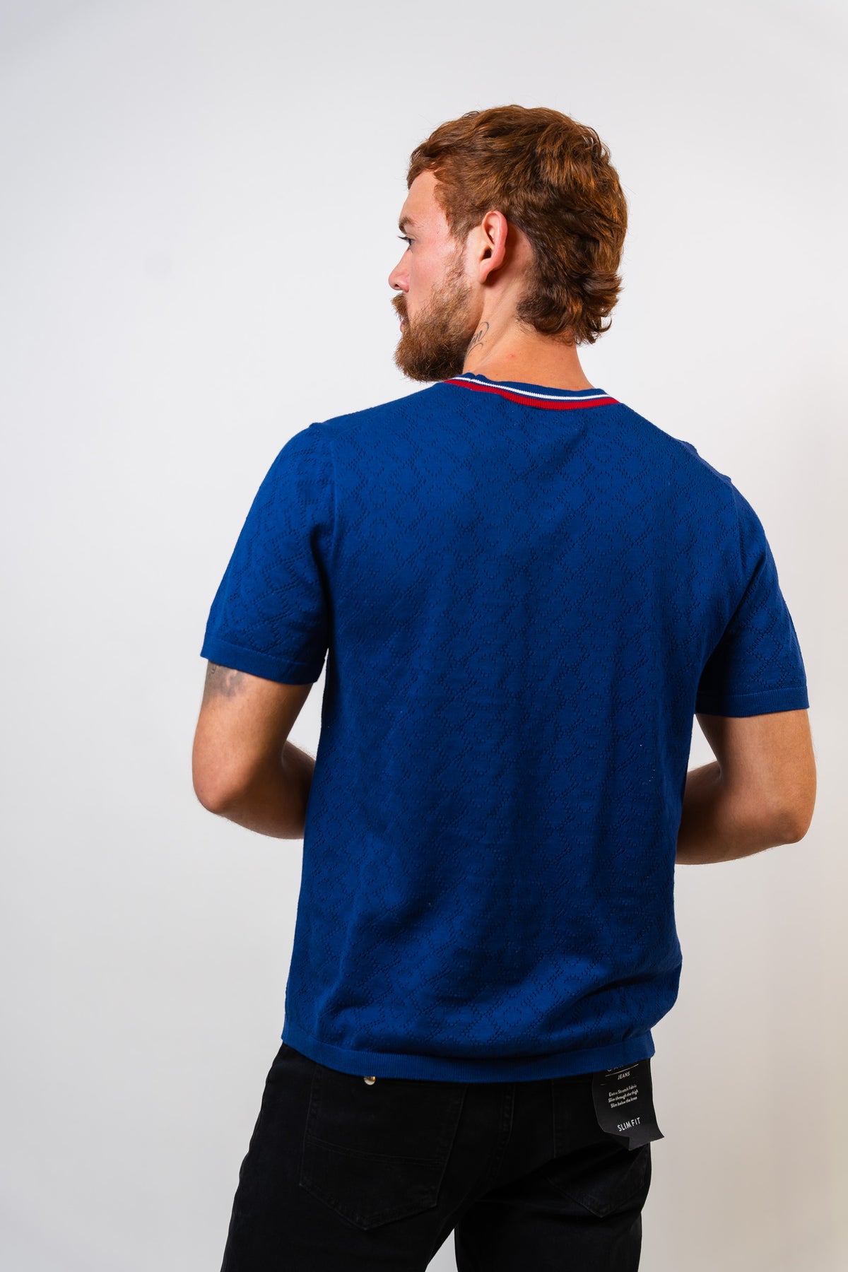 Camiseta Azul Con Diseño Hombre Penguin