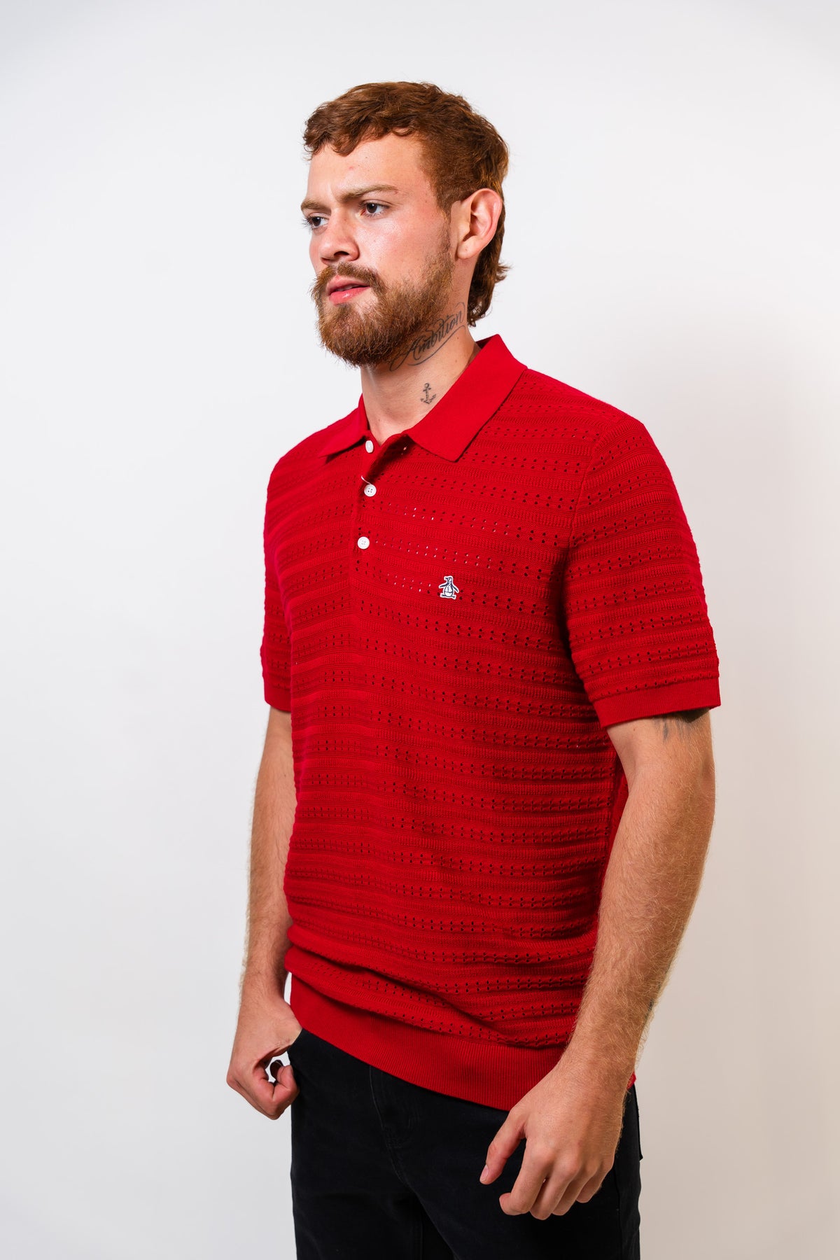 Polo Rojo Hombre Penguin