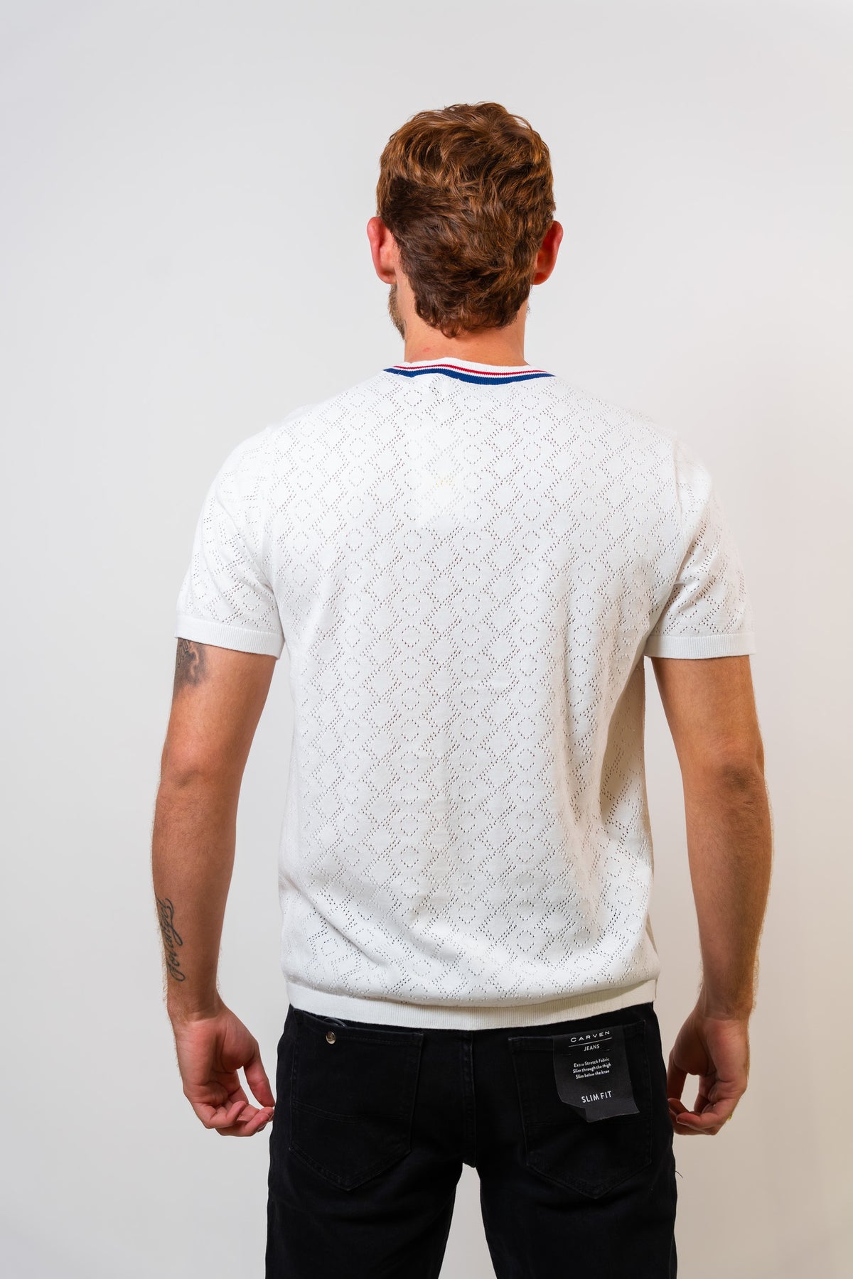Camiseta Blanca Con Diseño Hombre Penguin