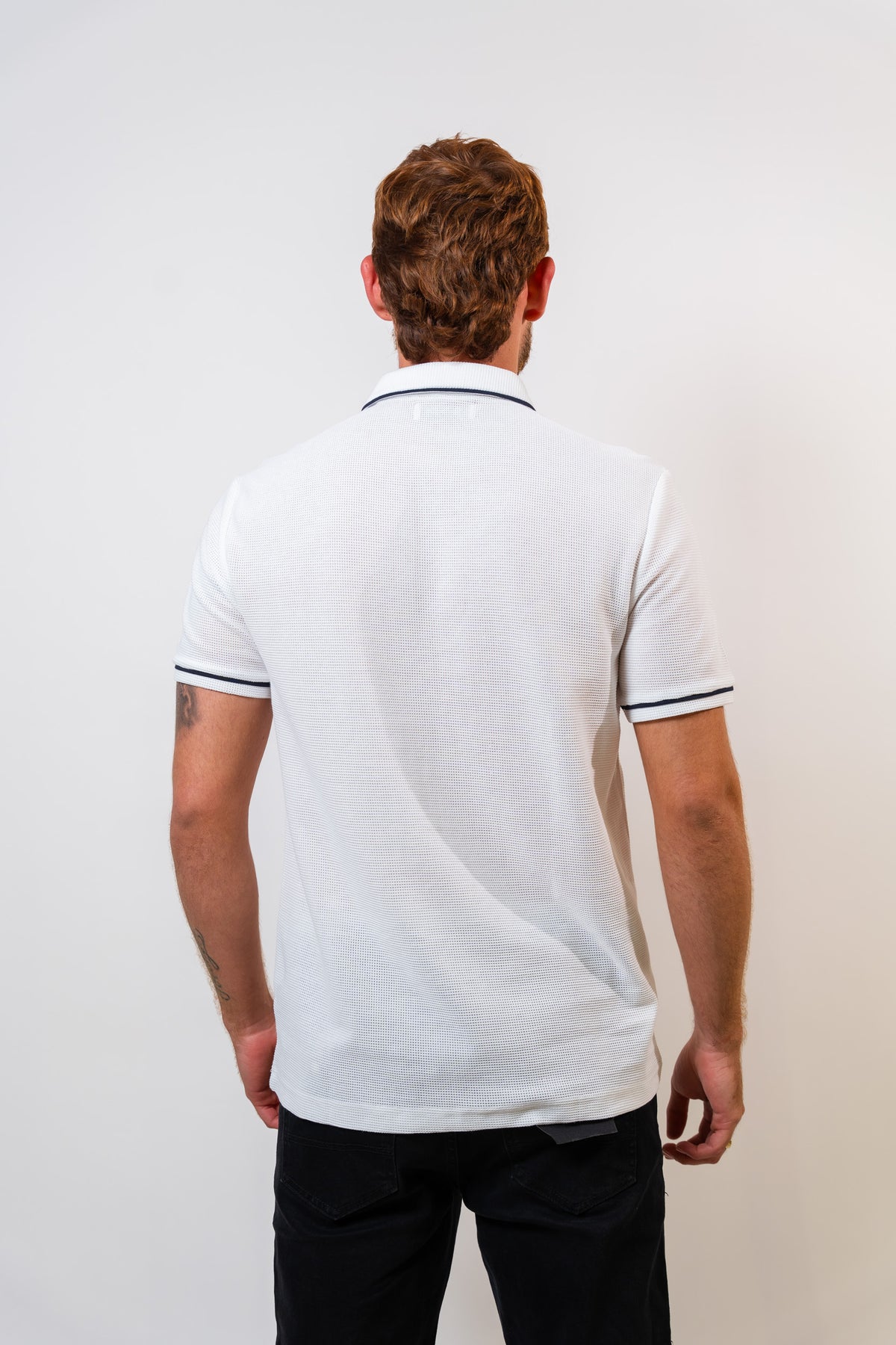Polo Blanco Hombre Penguin