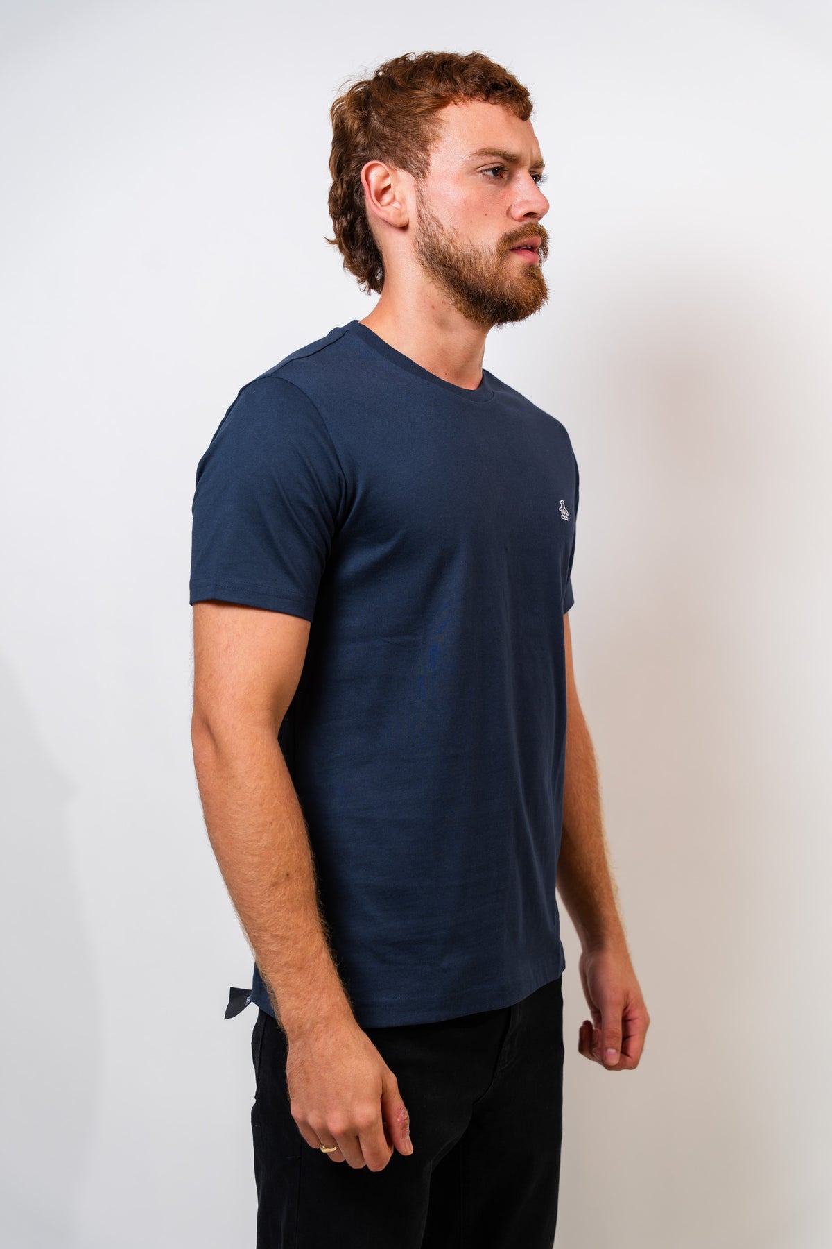 Camiseta Azul Oscuro Básica Hombre Penguin