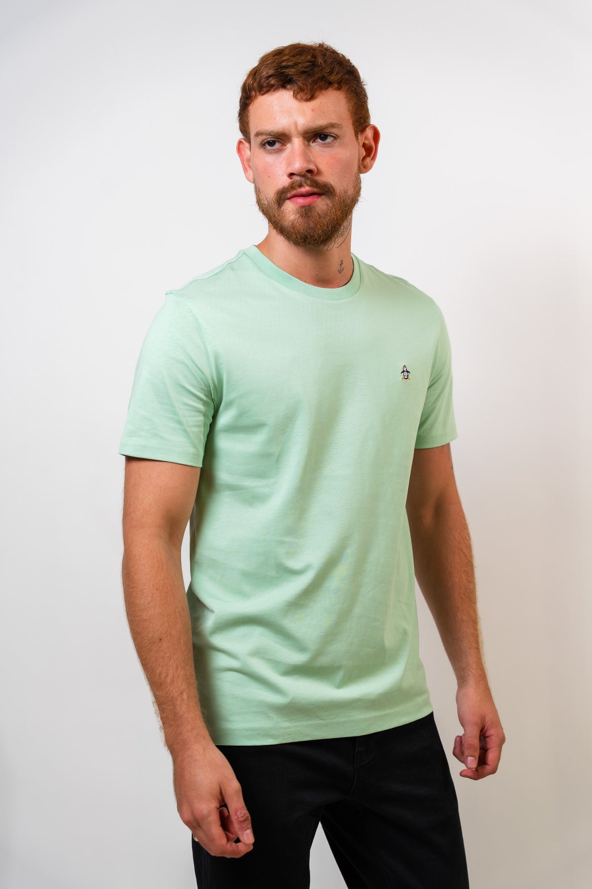 Camiseta Verde Básica Hombre Penguin