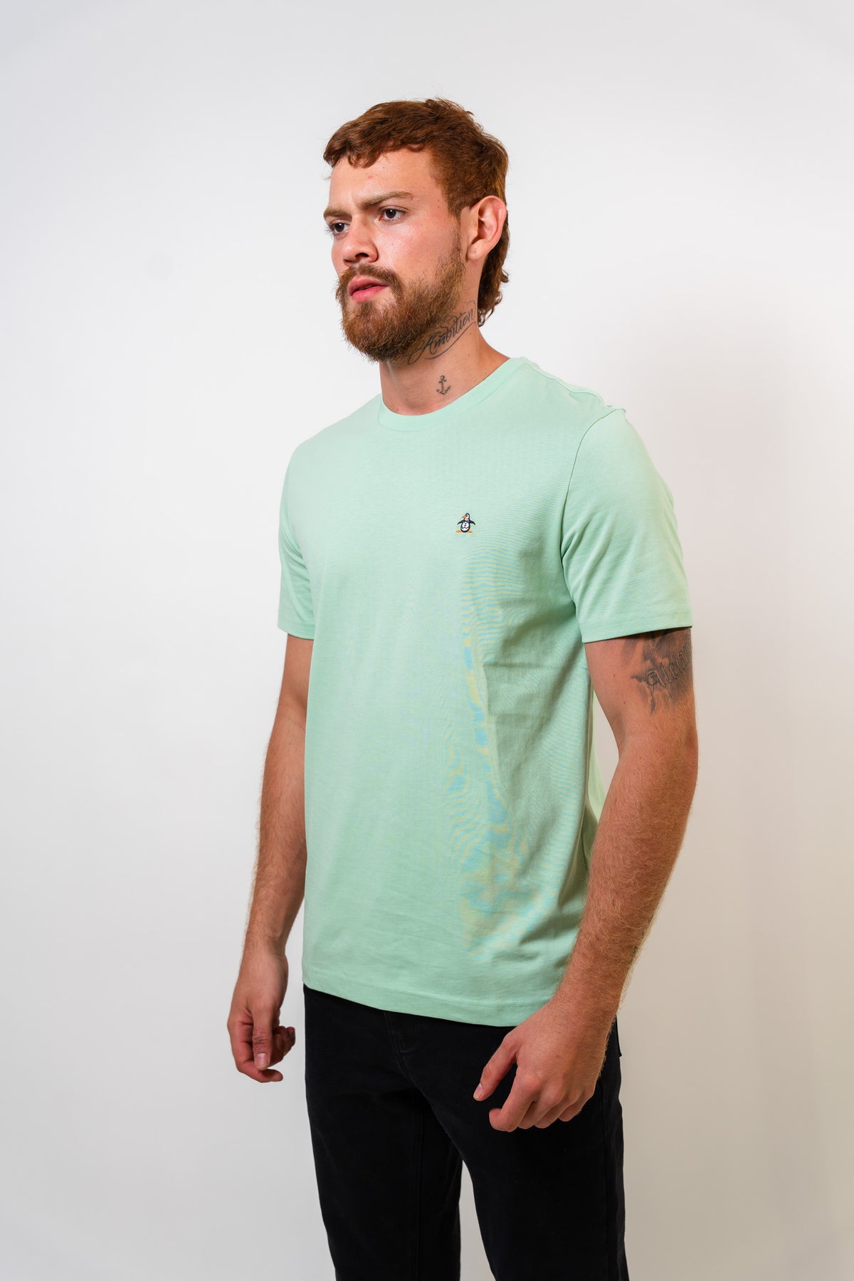 Camiseta Verde Básica Hombre Penguin