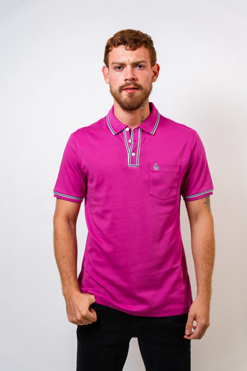 Polo Purpura Hombre Penguin