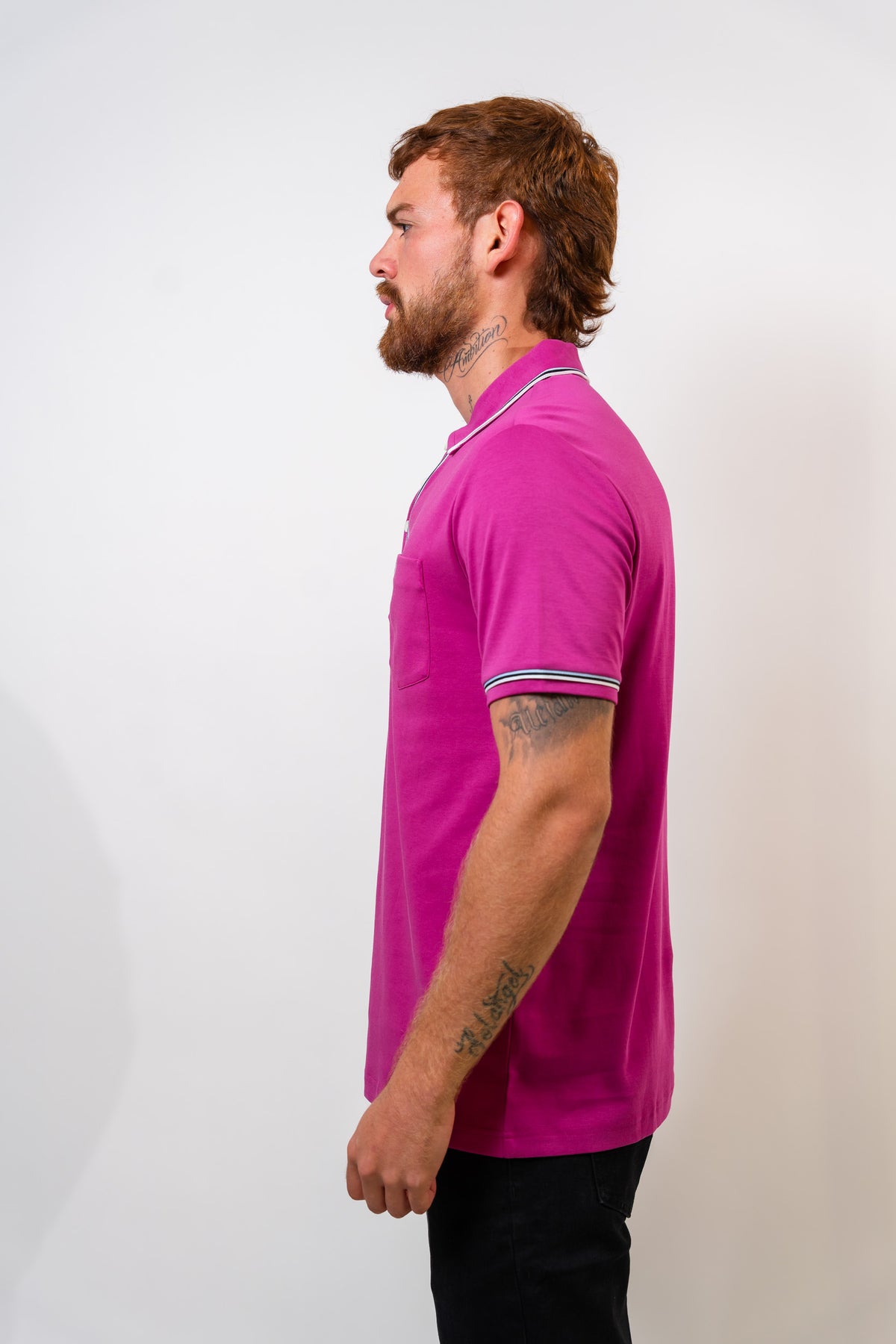 Polo Purpura Hombre Penguin
