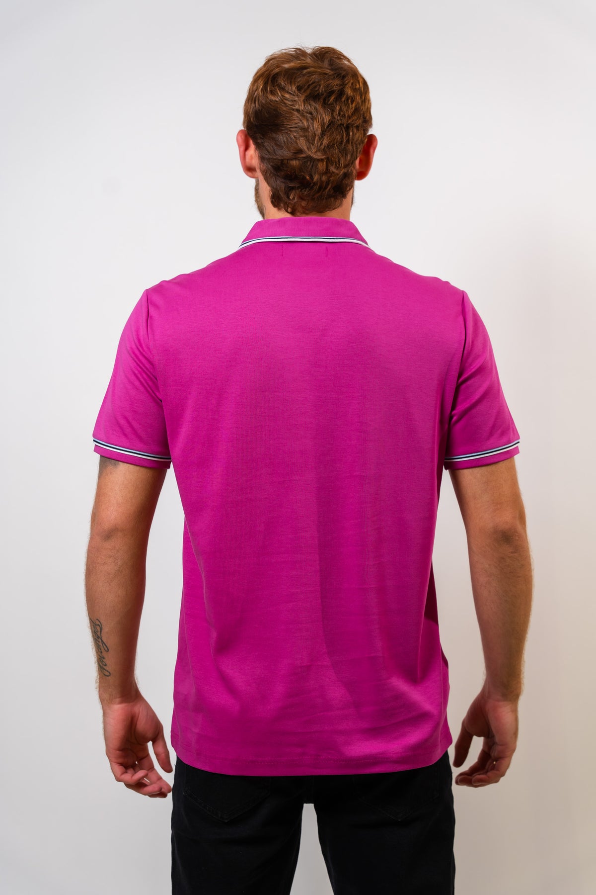 Polo Purpura Hombre Penguin