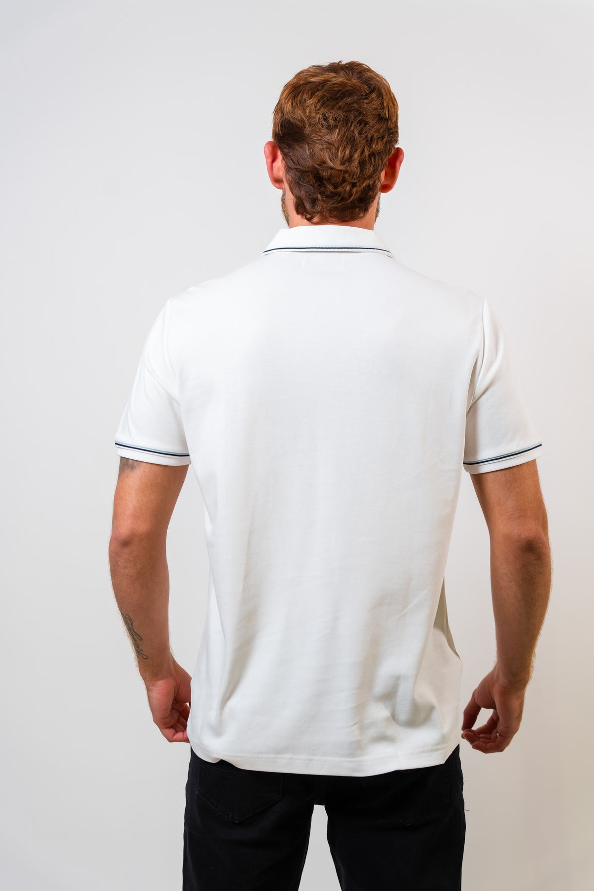 Polo Blanco Hombre Penguin