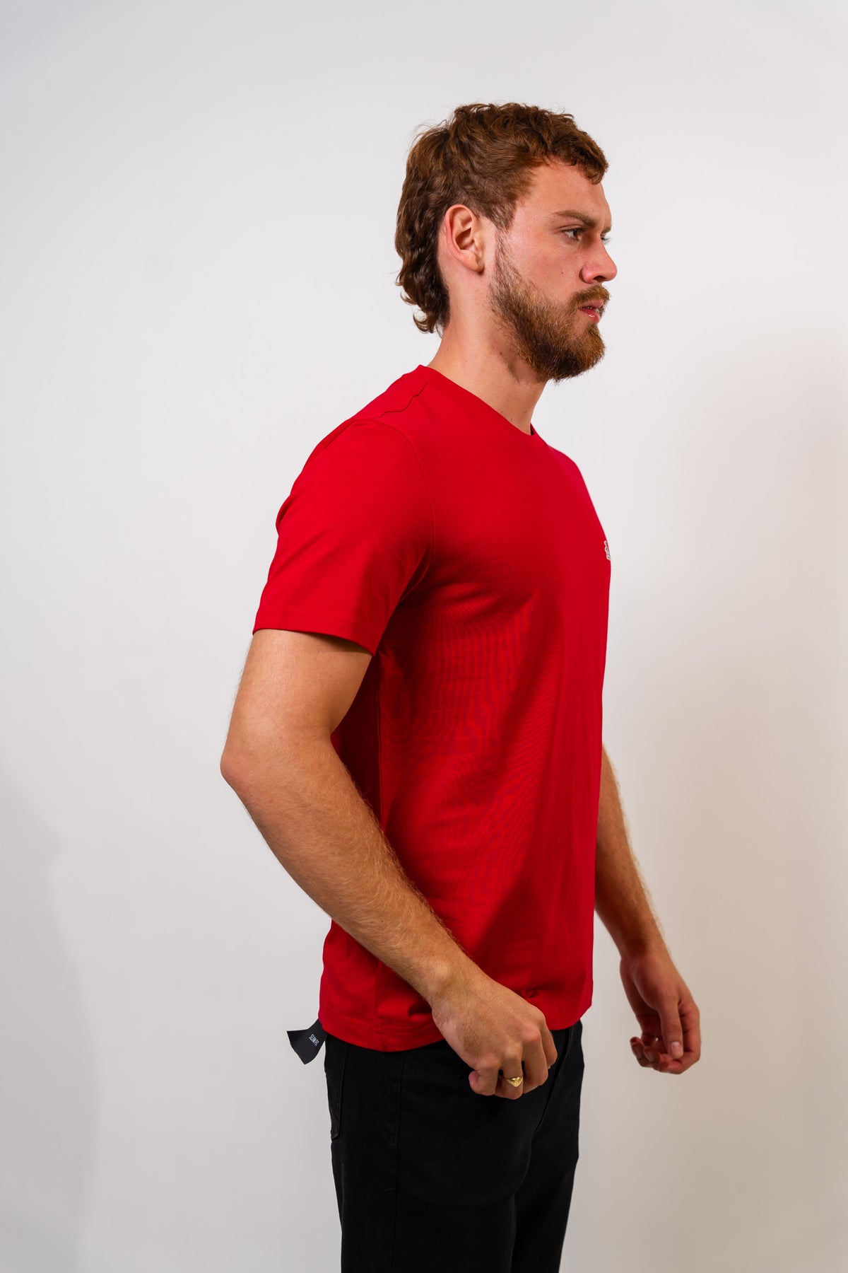 Camiseta Rojo Básica Hombre Penguin
