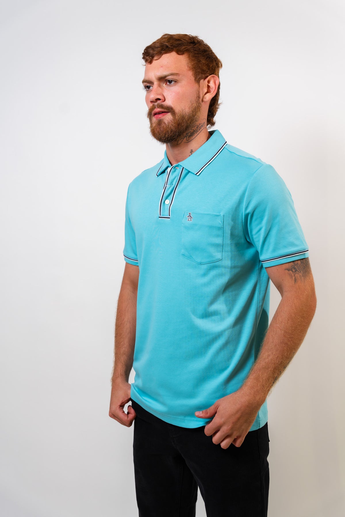 Polo Aguamarina Hombre Penguin