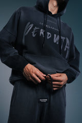 Hoodie Oversize Manifesto Acid Wash