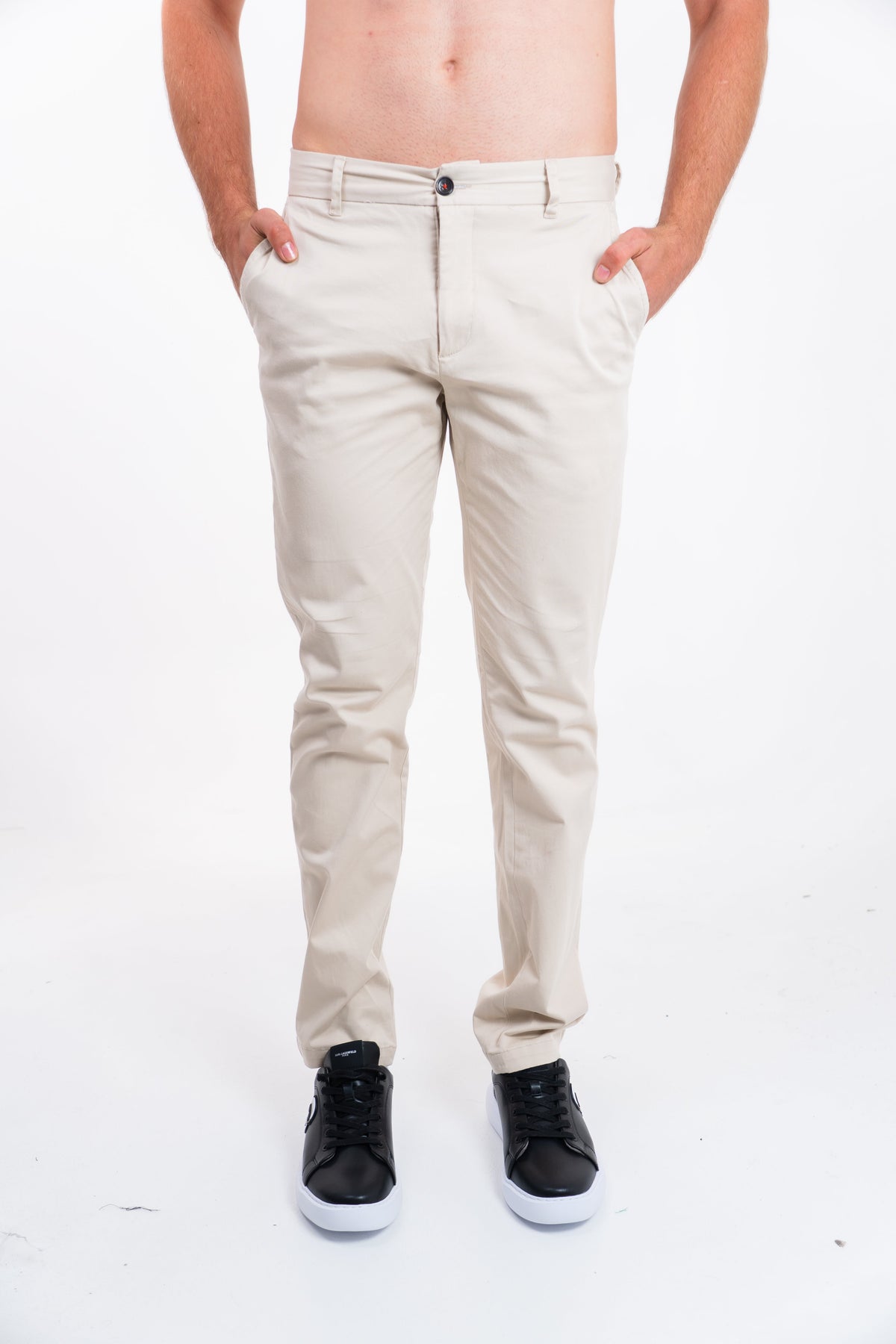 Dril Hombre Tailored Oscar De La Renta Pantalones