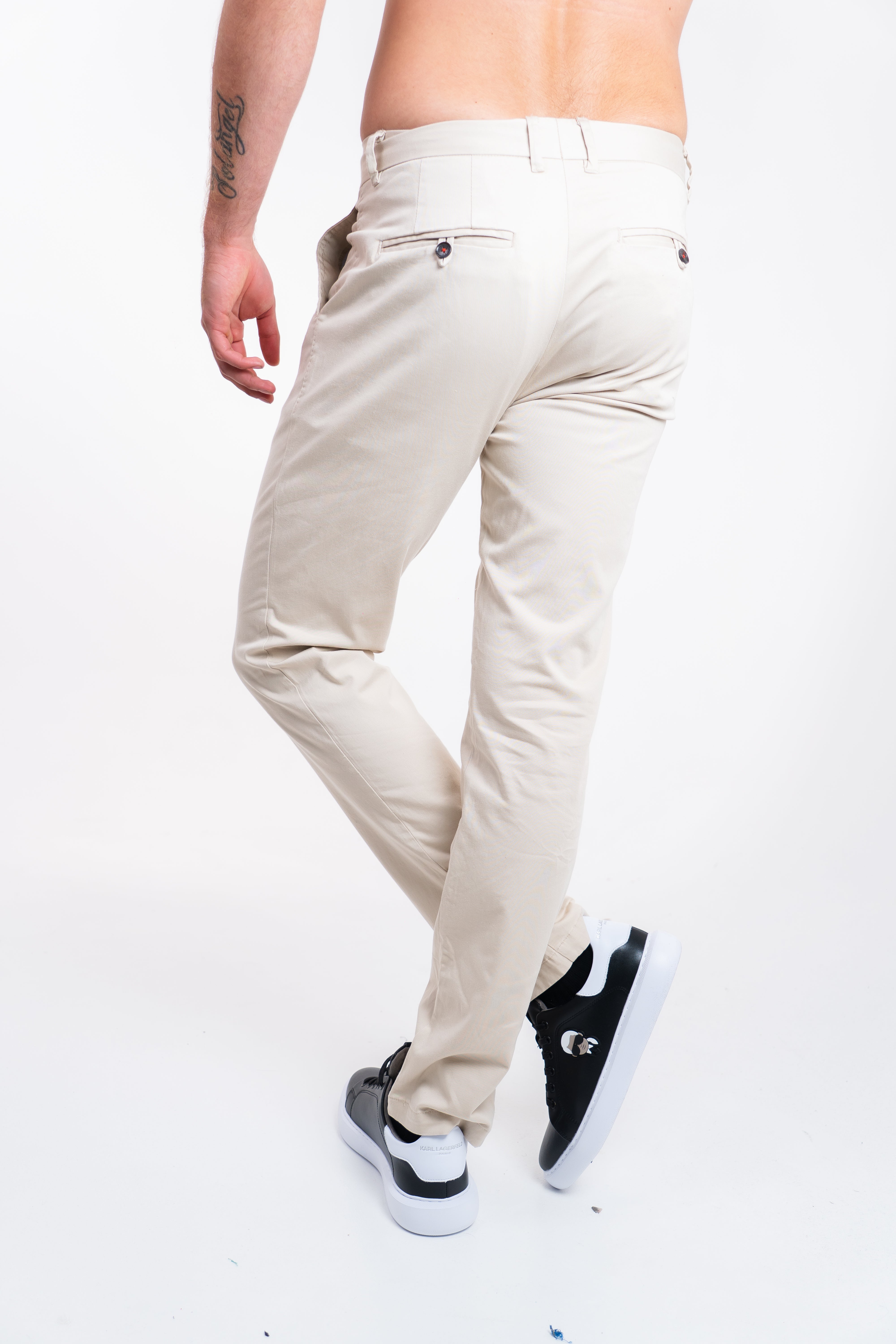 Dril Hombre Tailored Oscar De La Renta Pantalones