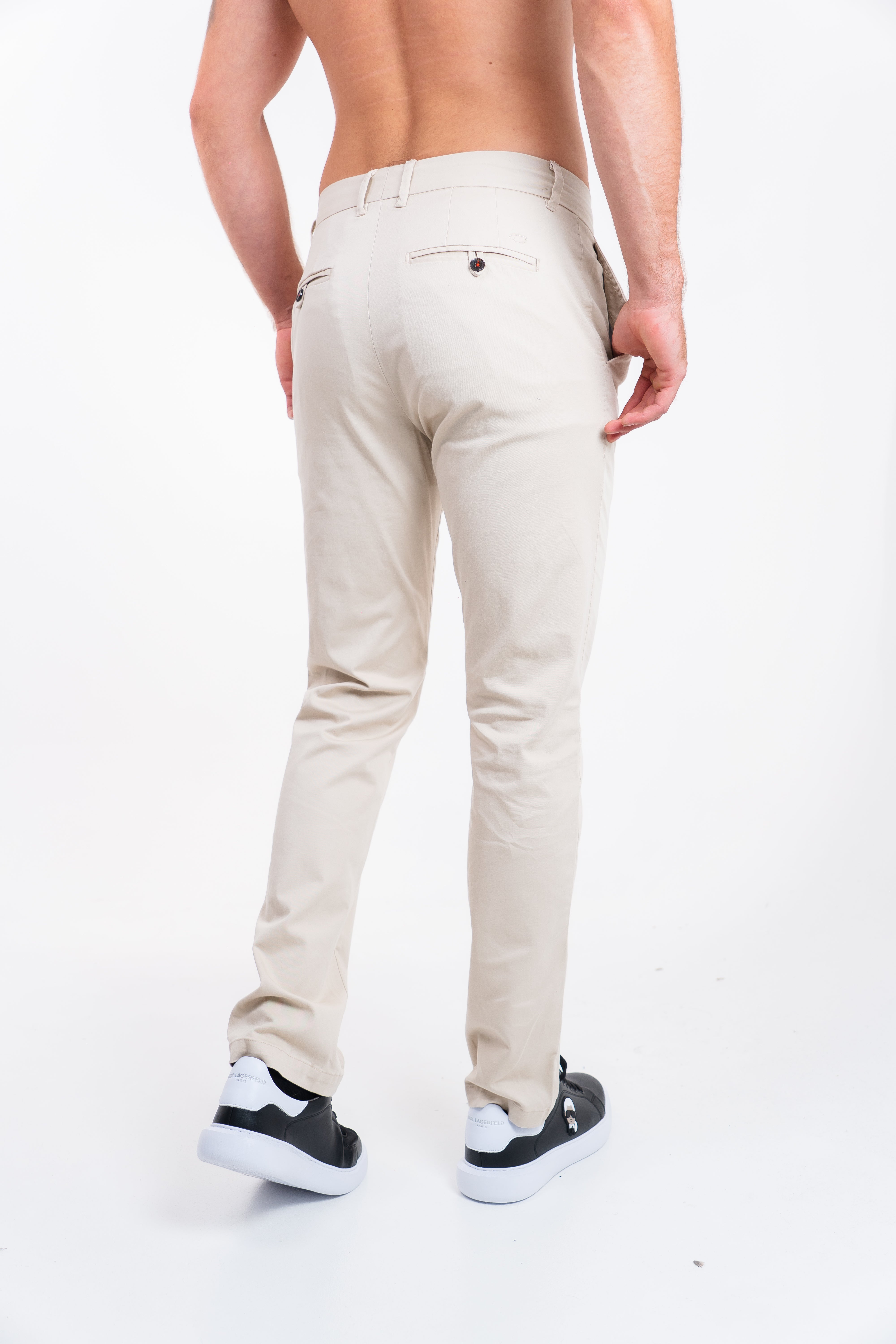 Dril Hombre Tailored Oscar De La Renta Pantalones