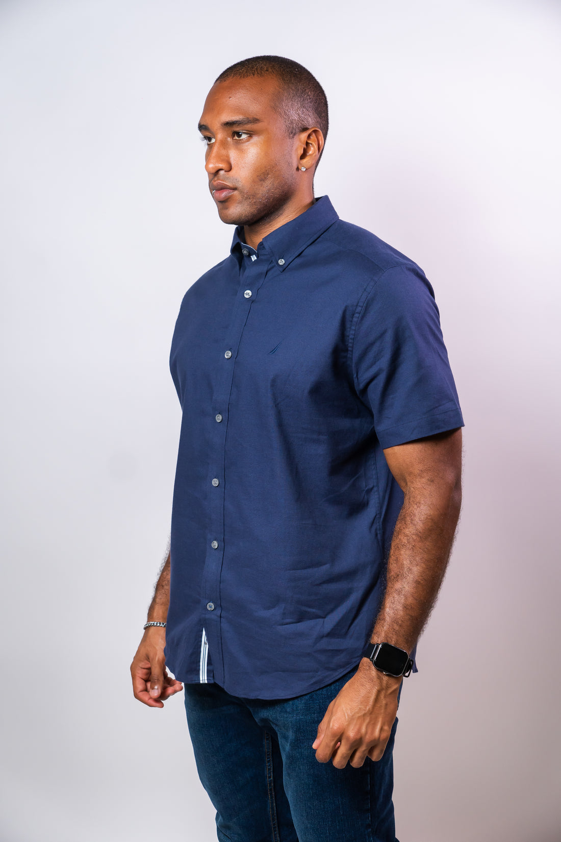 Camisa Manga Corta Hombre Nautica Classic Fit