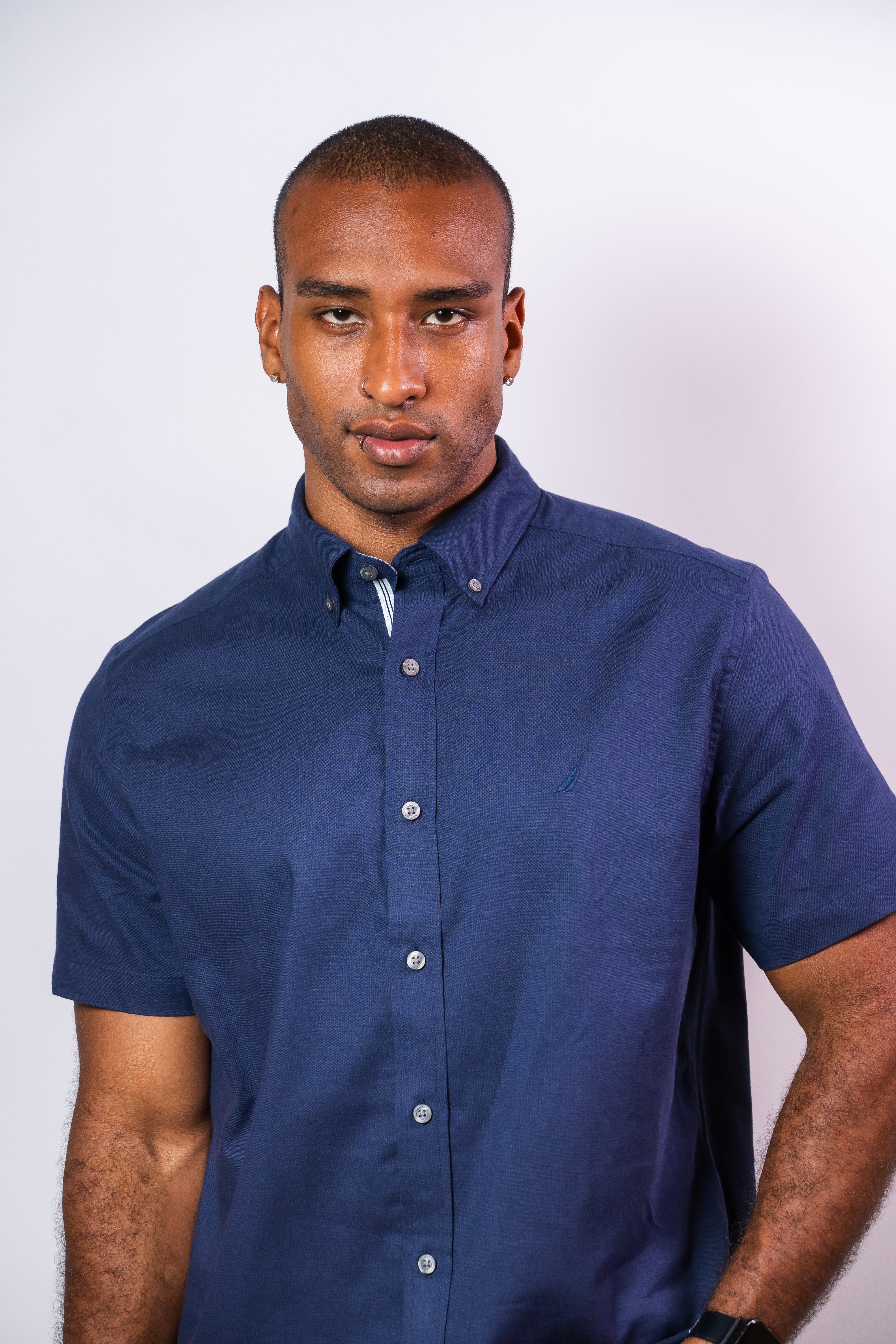 Camisa Manga Corta Hombre Nautica Classic Fit