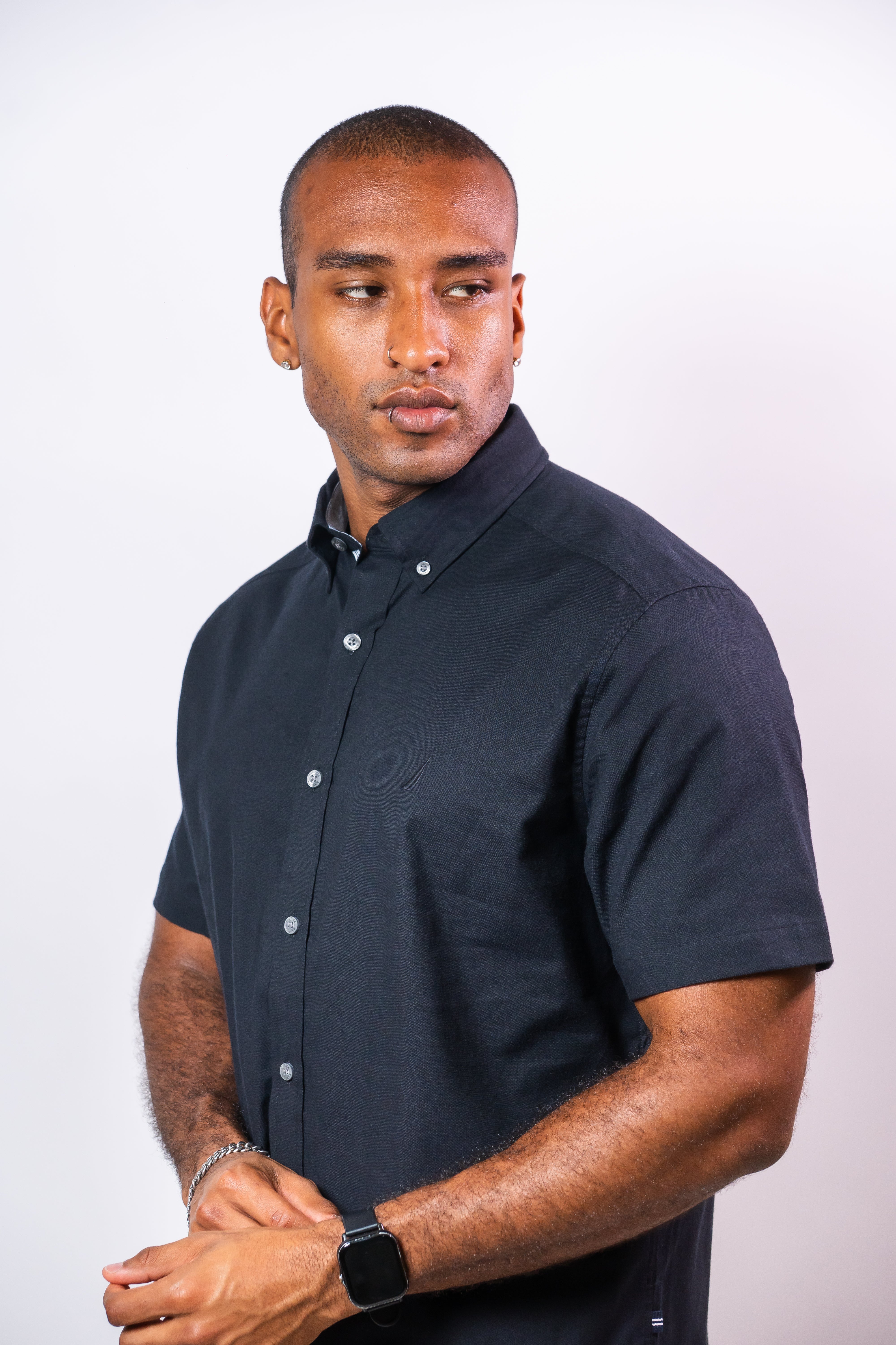 Camisa Manga Corta Hombre Nautica Classic Fit