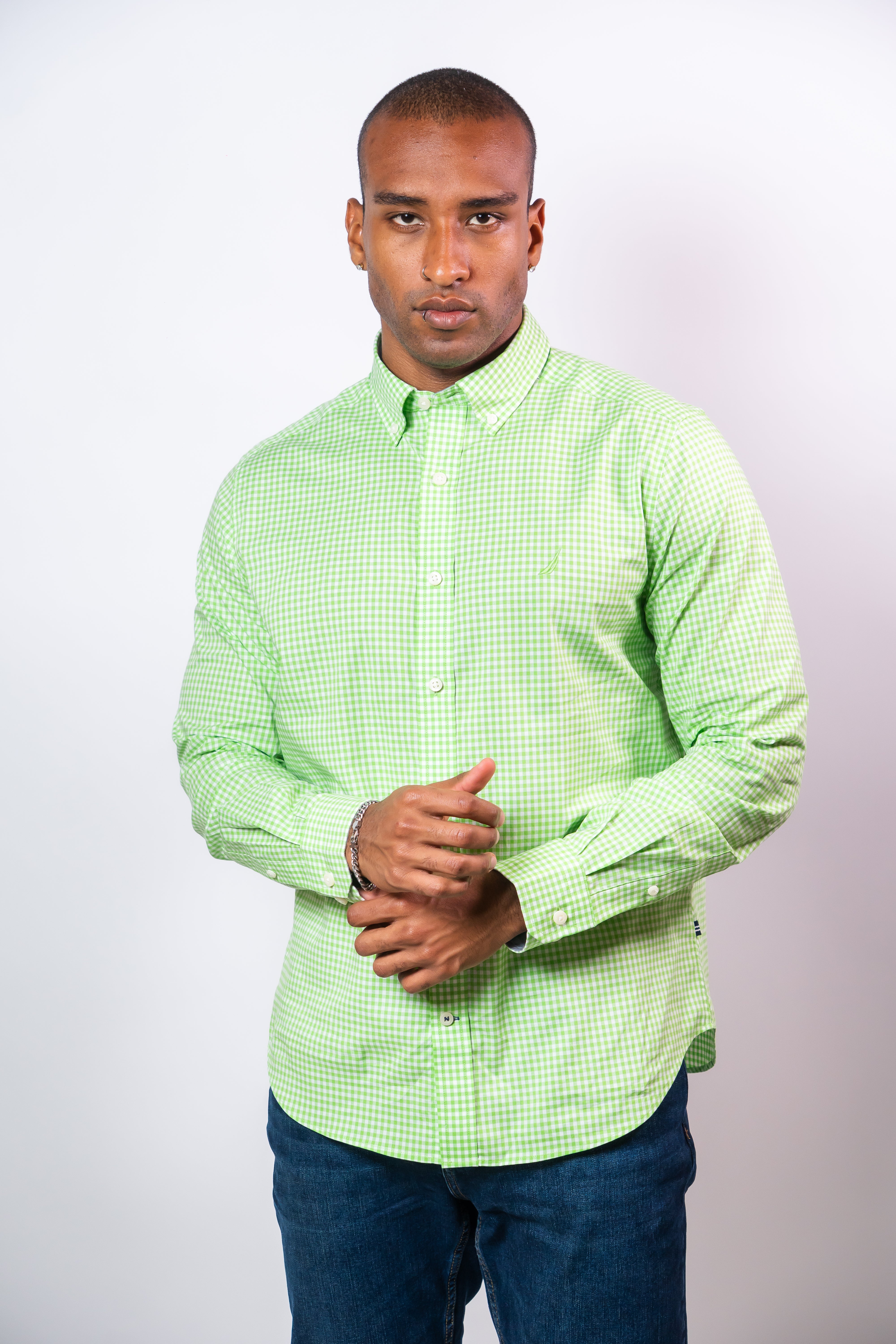Camisa Manga Larga Hombre Nautica Classic Fit