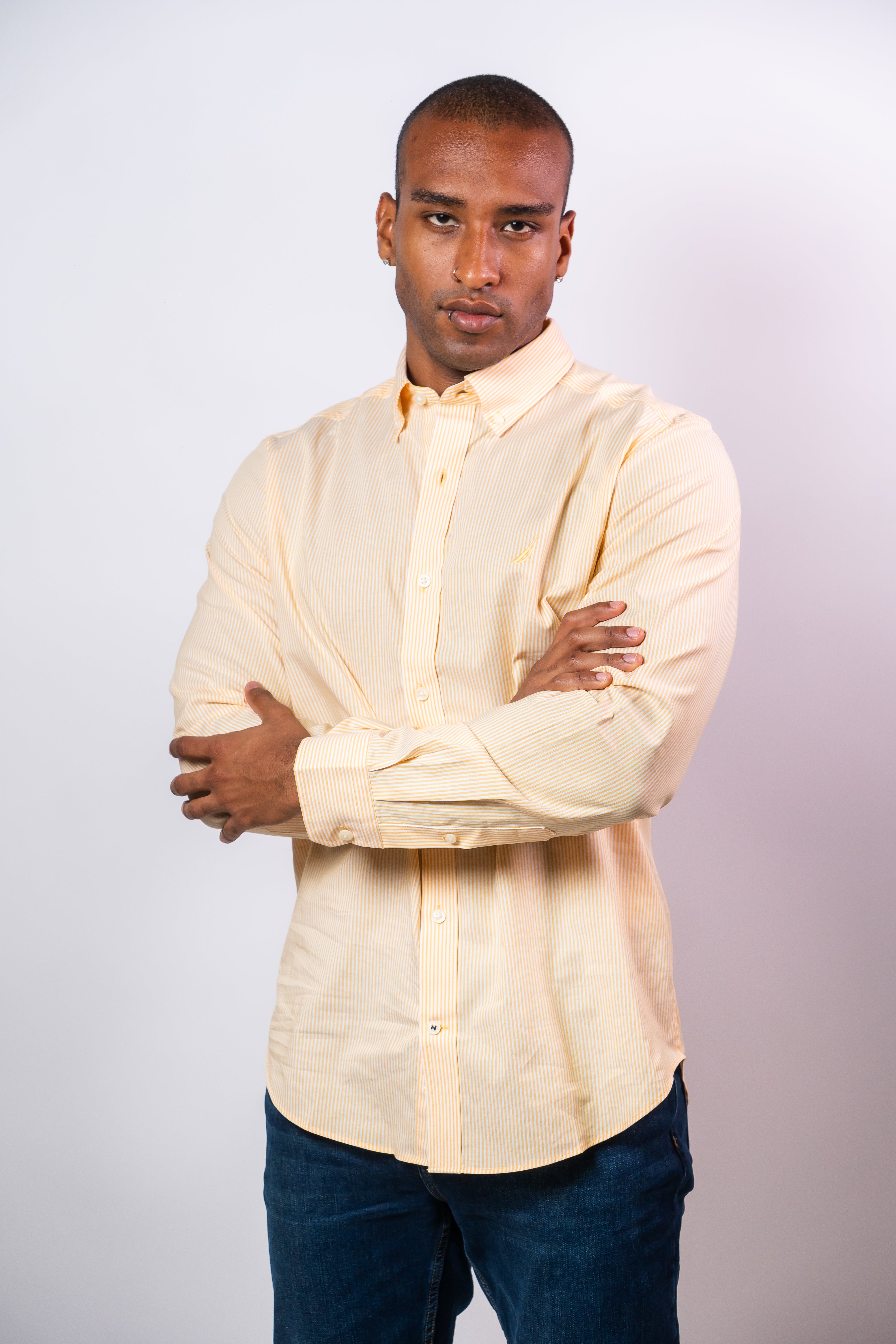Camisa Manga Larga Hombre Nautica Classic Fit