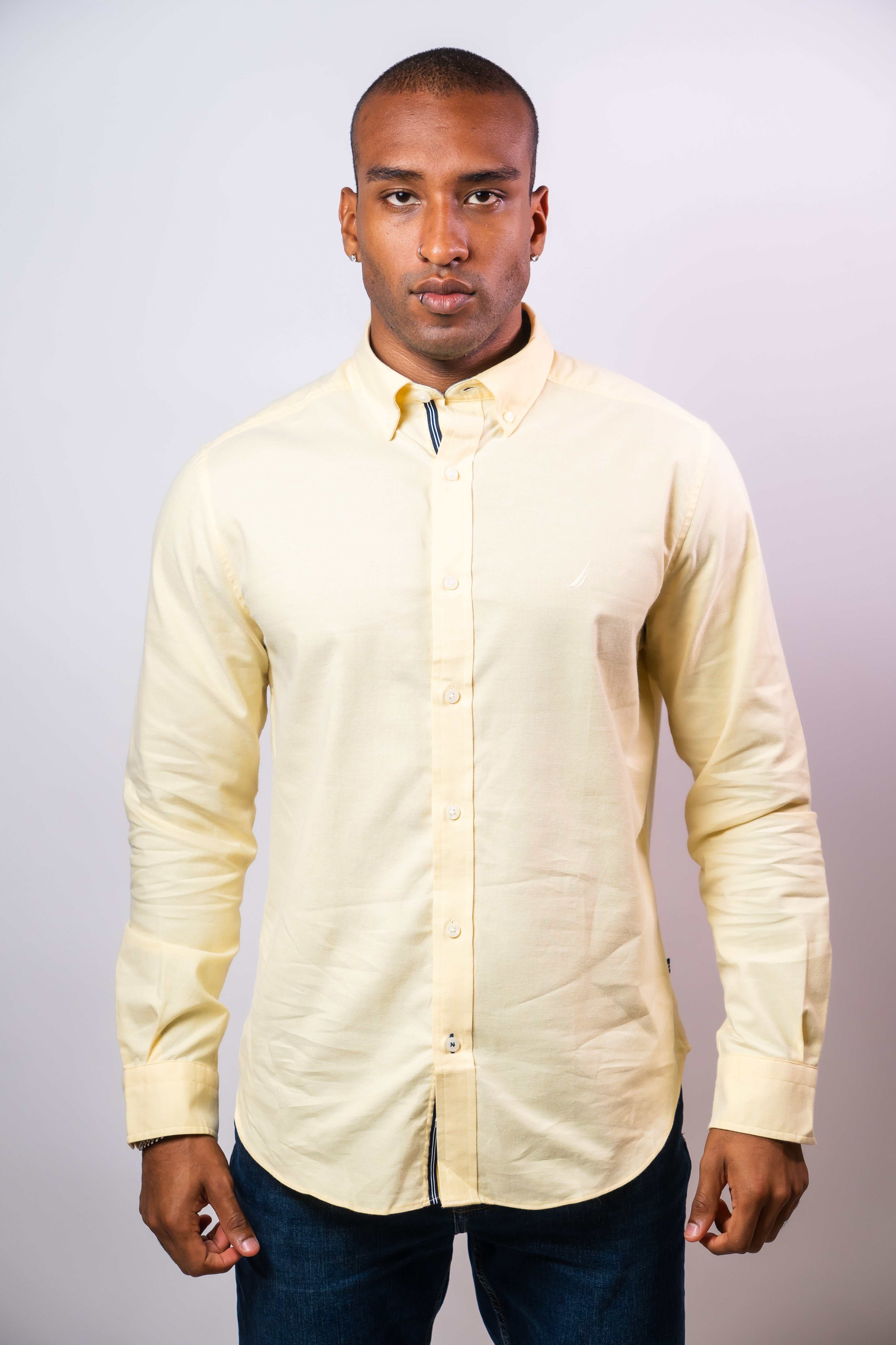 Camisa Manga Larga Hombre Nautica Classic Fit