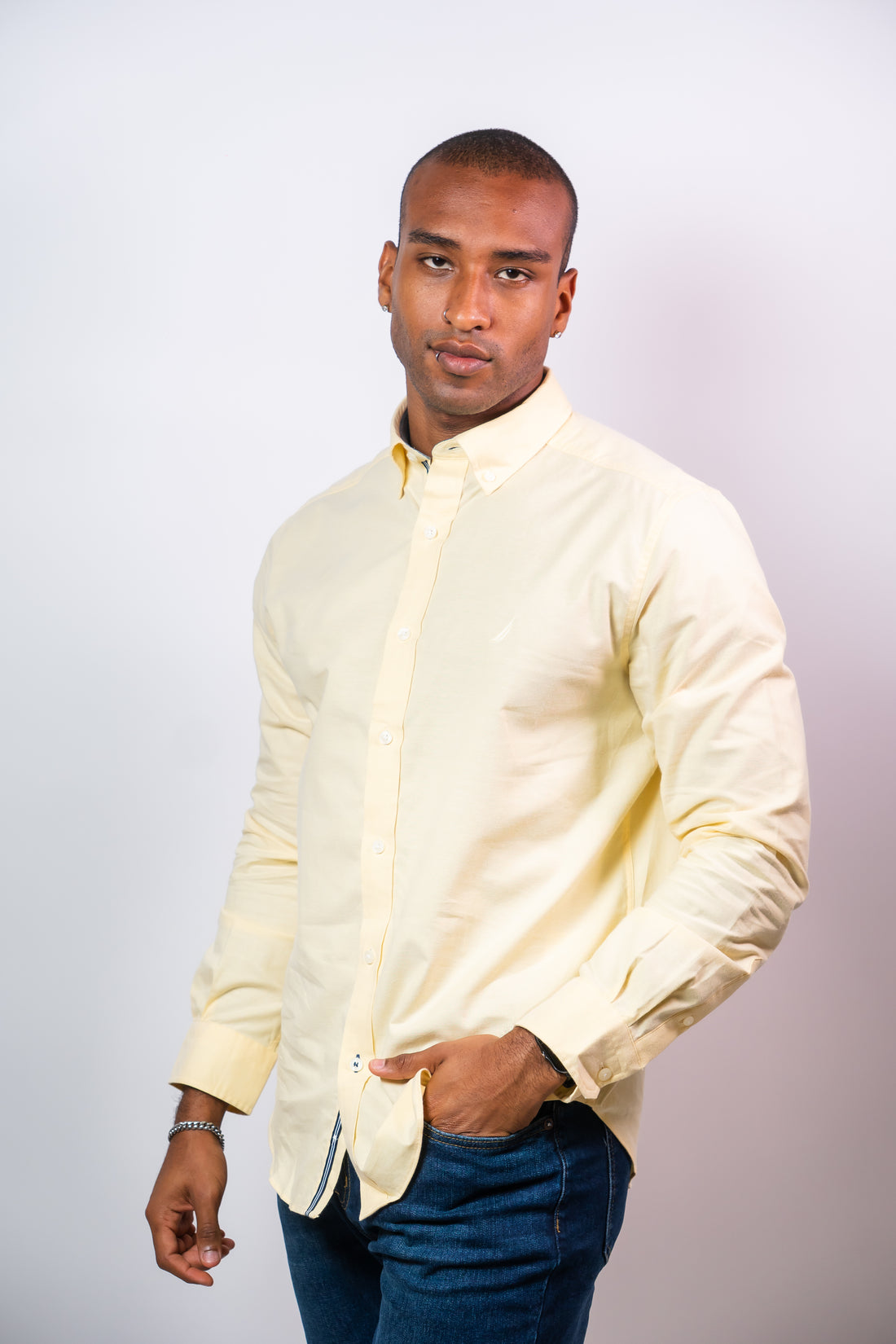 Camisa Manga Larga Hombre Nautica Classic Fit