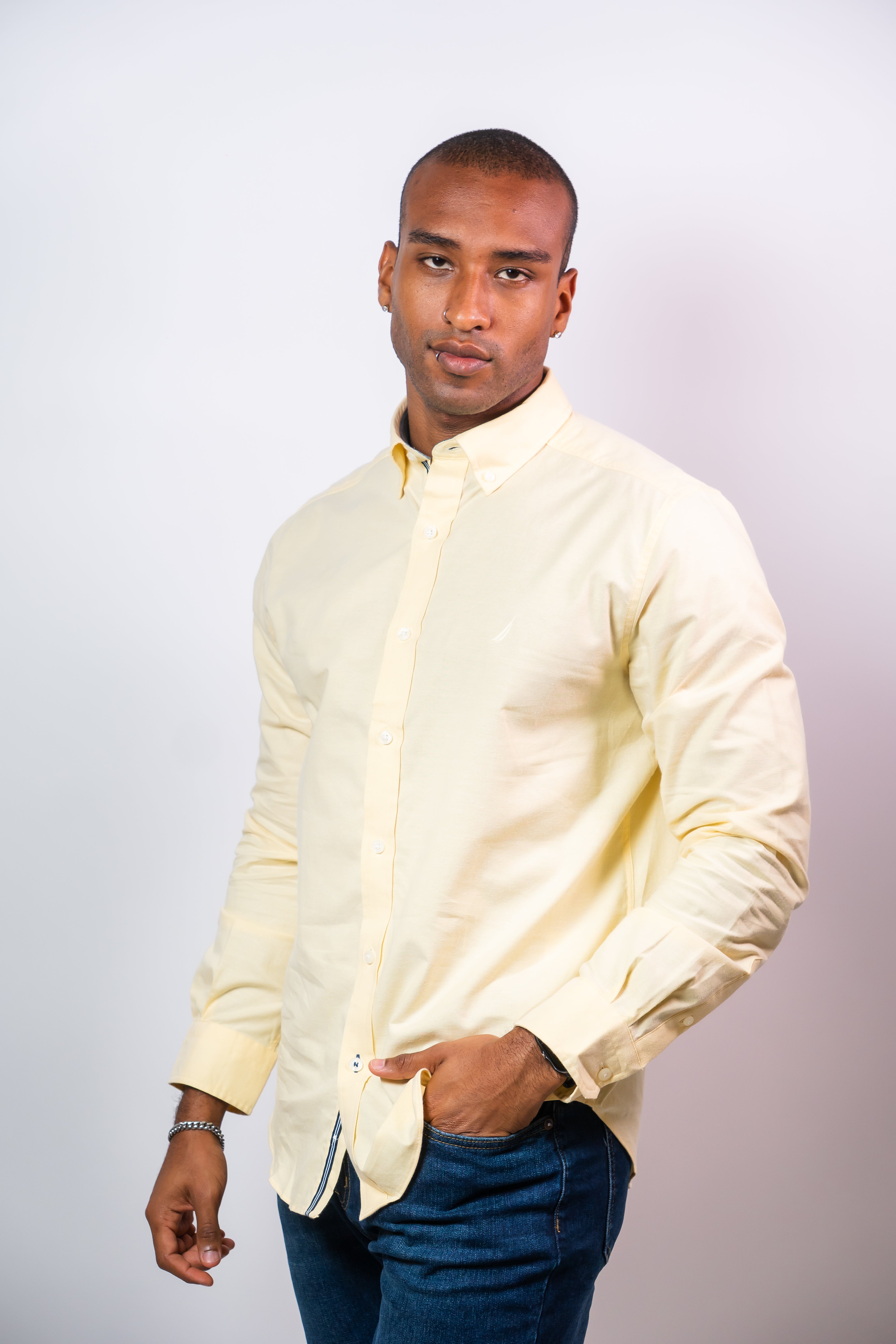 Camisa Manga Larga Hombre Nautica Classic Fit