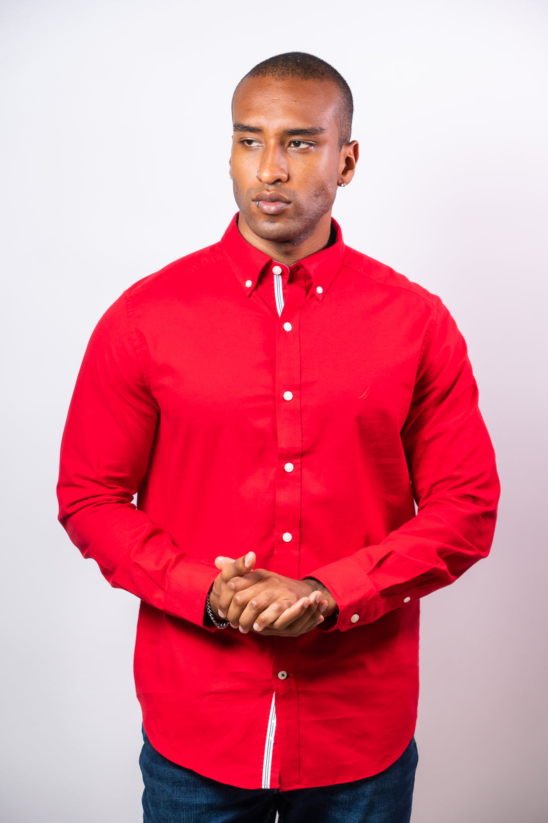 Camisa Manga Larga Hombre Nautica Classic Fit