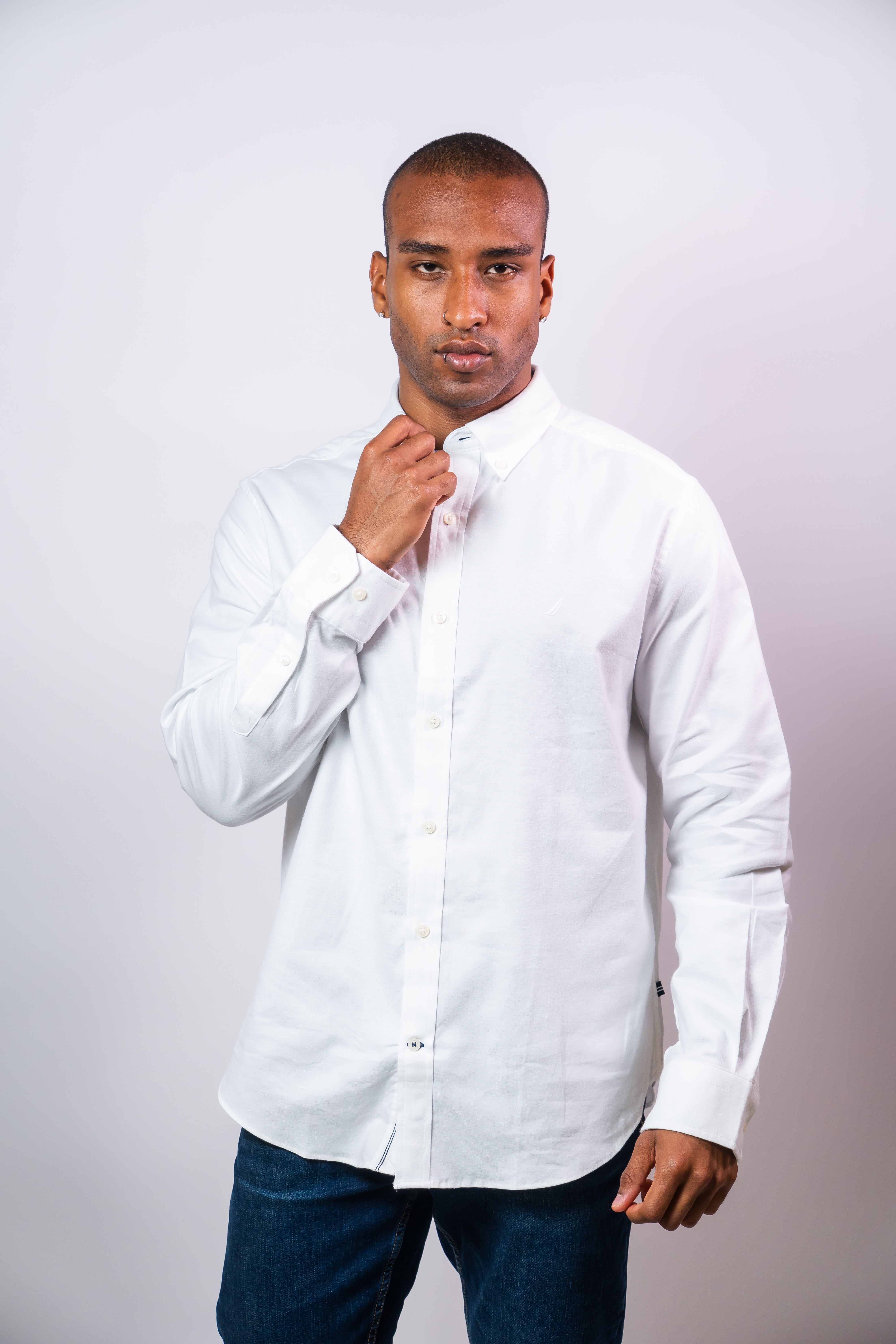 Camisa Manga Larga Hombre Nautica Classic Fit
