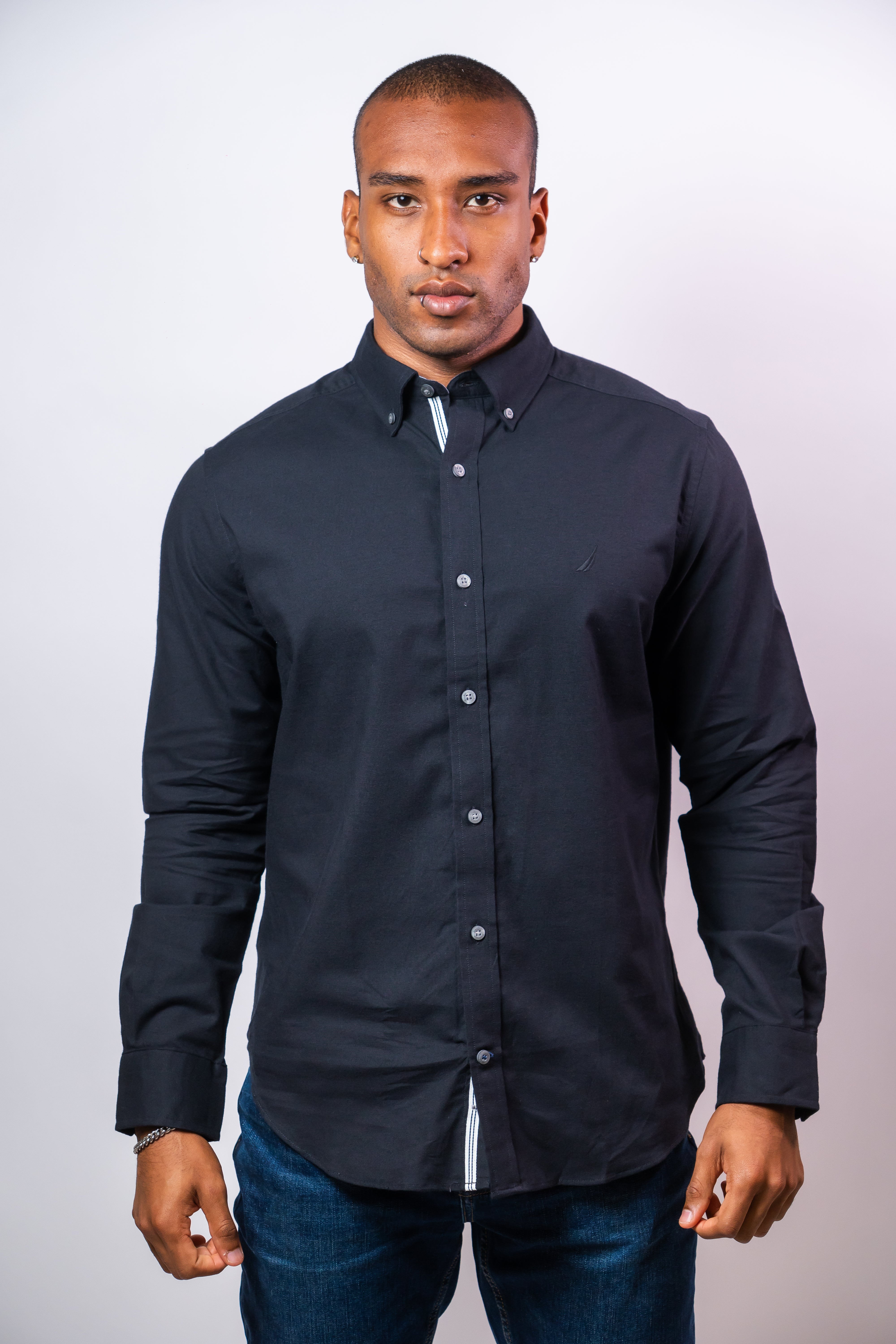 Camisa Manga Larga Hombre Nautica Classic Fit