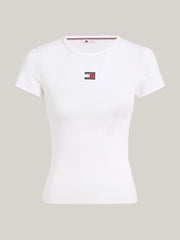 Camiseta Women Slim Tommy Hilfiger White