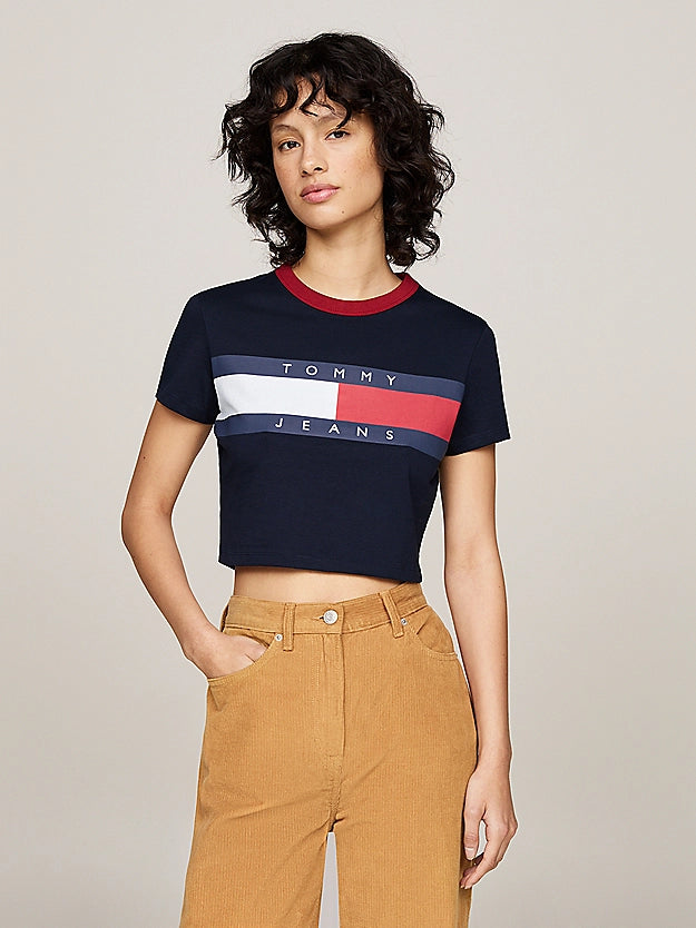 Camiseta Corta Women Tommy Hilfiger Navy