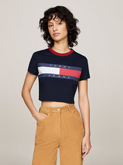 Camiseta Corta Women Tommy Hilfiger Navy