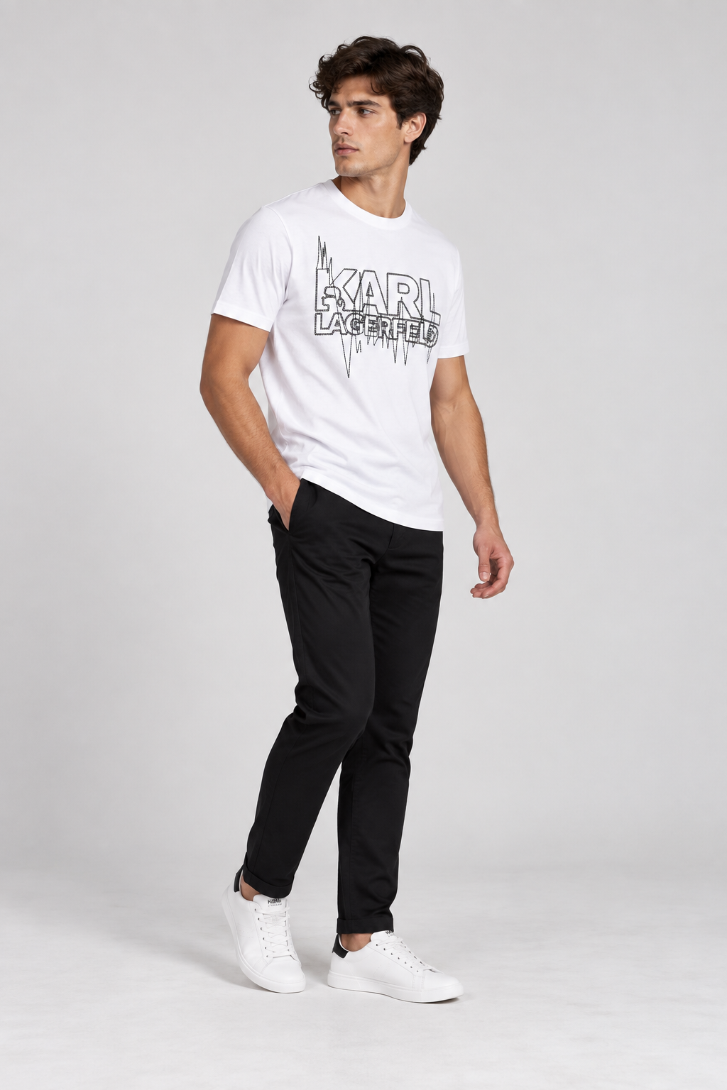 Camiseta Blanca Hombre Karl Lagerfeld