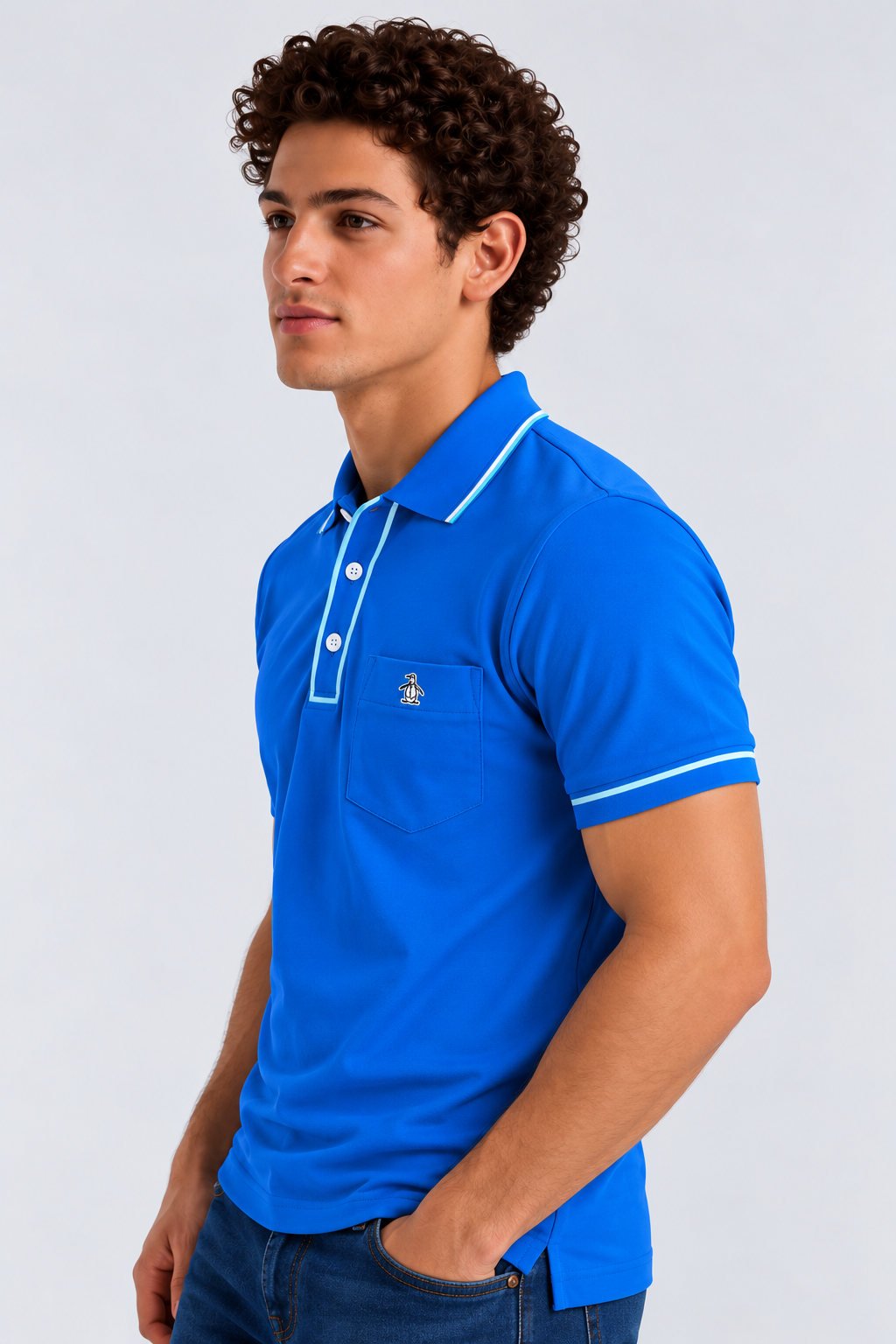 Polo Azul Hombre Penguin