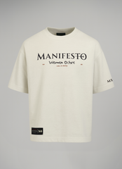 Camiseta Oversize Manifesto Women Ochre