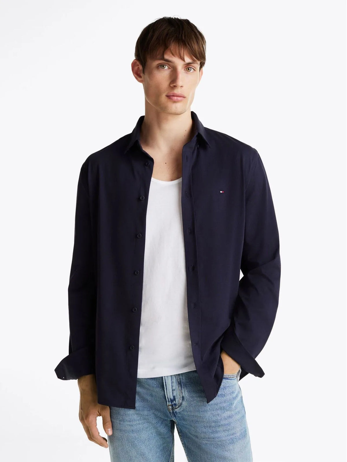 Camisa Tommy Hilfiger Regular Night Sky