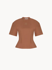 CELĒIT Girly Oversized Tee Brown