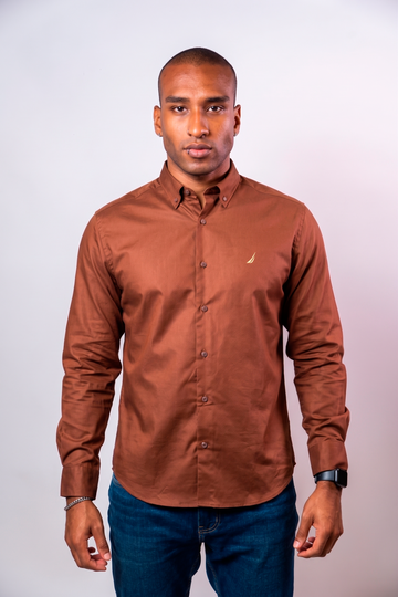 Camisa Manga Larga Hombre Nautica Classic Fit