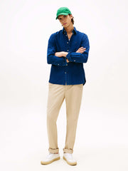 Camisa Tommy Hilfiger Regular Dark Blue Chambray