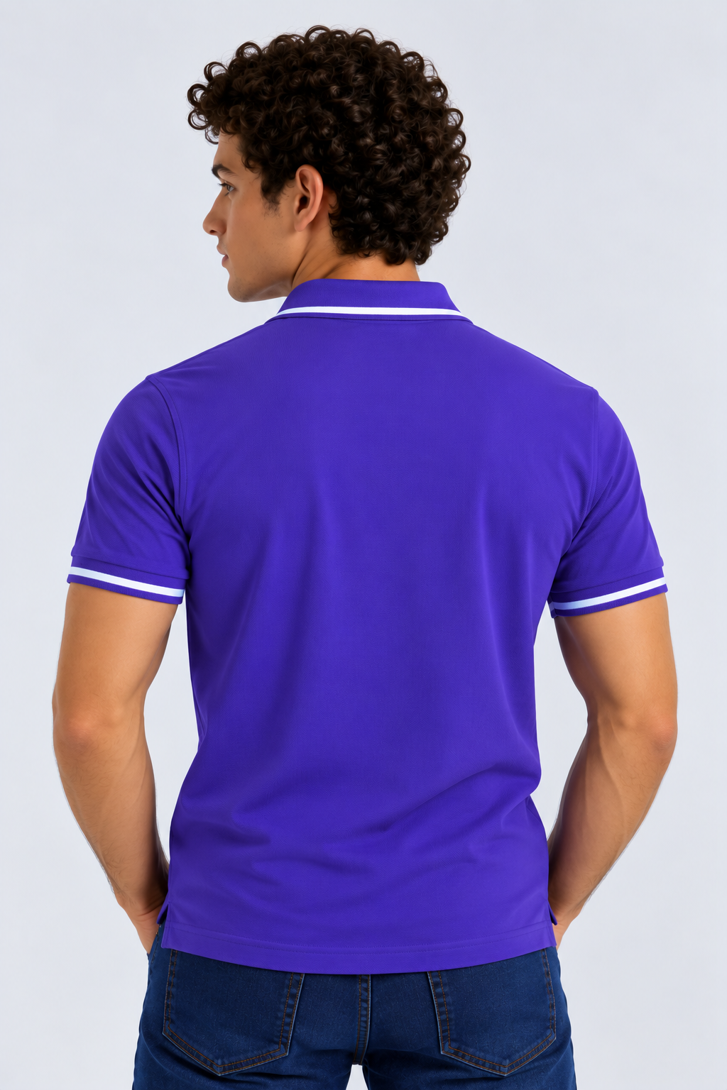 Polo Morado Hombre Penguin