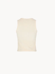 CELĒIT Label Tank Top Ivory