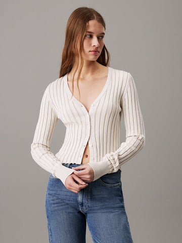 Sweater Calvin Klein Women Ivory Camiseta
